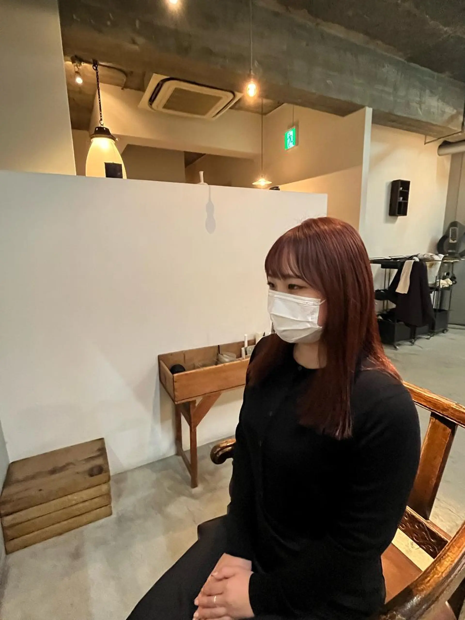 セミロング カラー ボルドーカラー ダブルカラー カット ヘアカラー トリートメント ヘッドスパ 前川 華恋 / room3のヘアスタイル