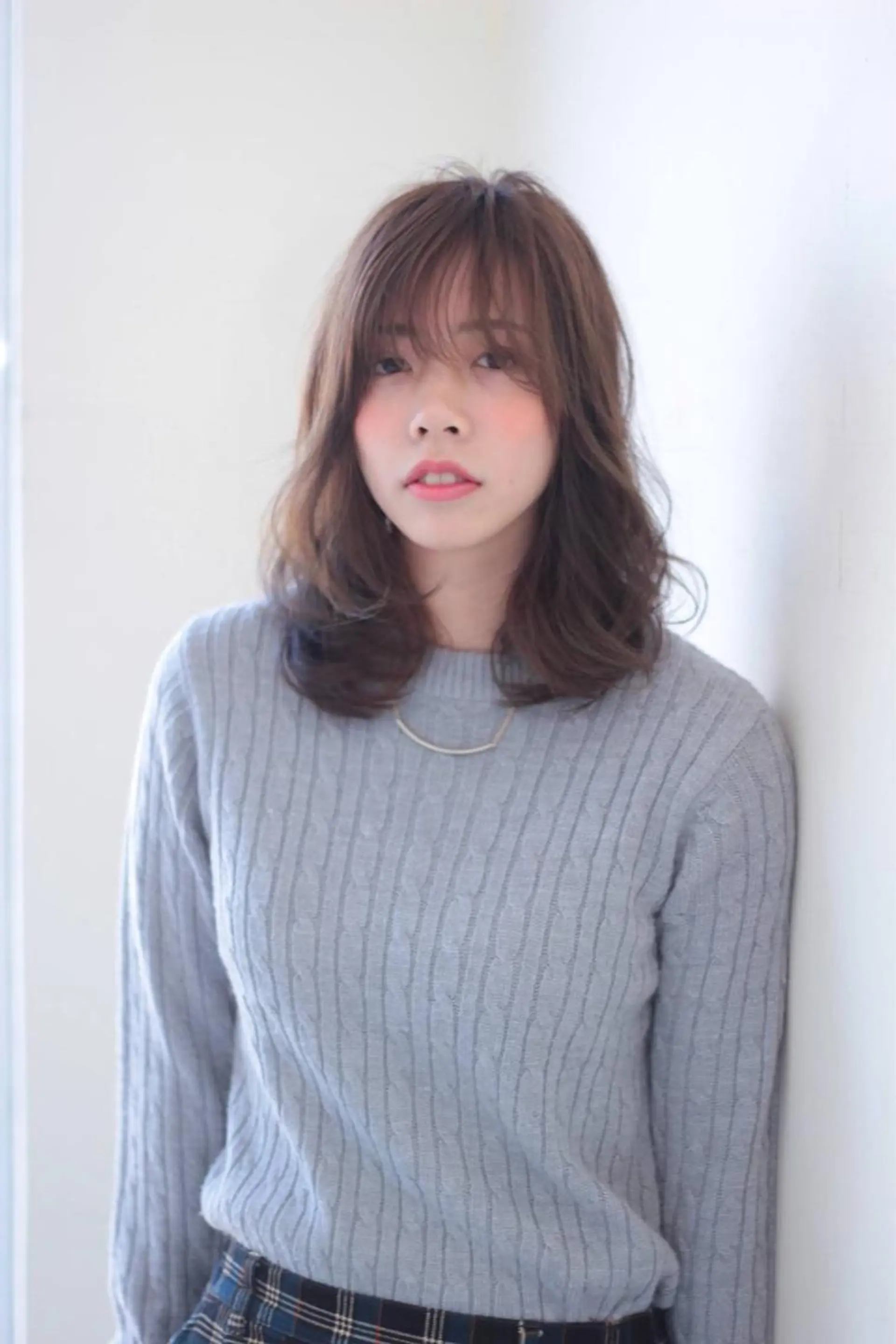 ミディアム ヘアカラー 青木 大輔のヘアスタイル