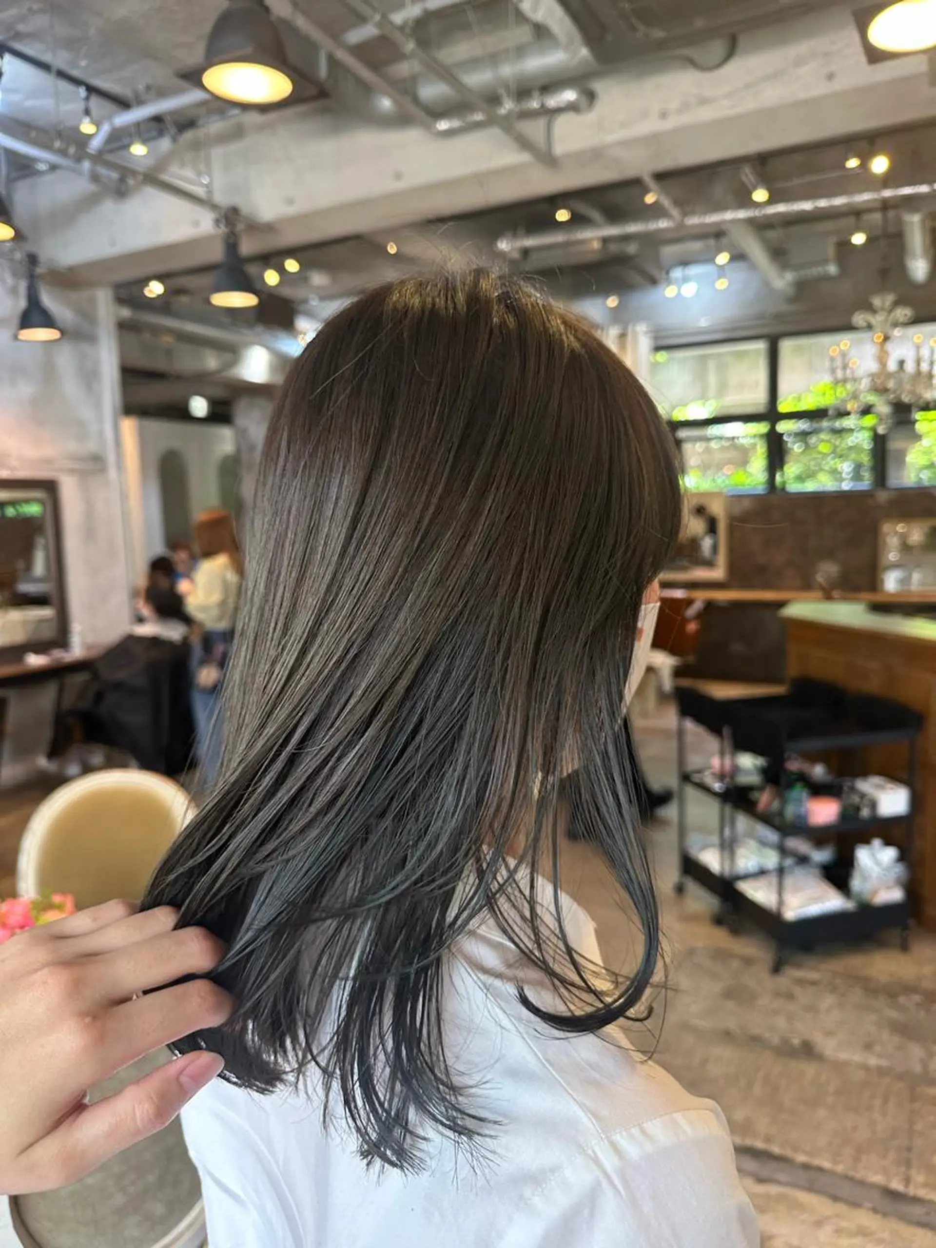 ミディアム カラー カット ヘアカラー トリートメント 韓国レイヤー✨ yasuko銀座のヘアスタイル