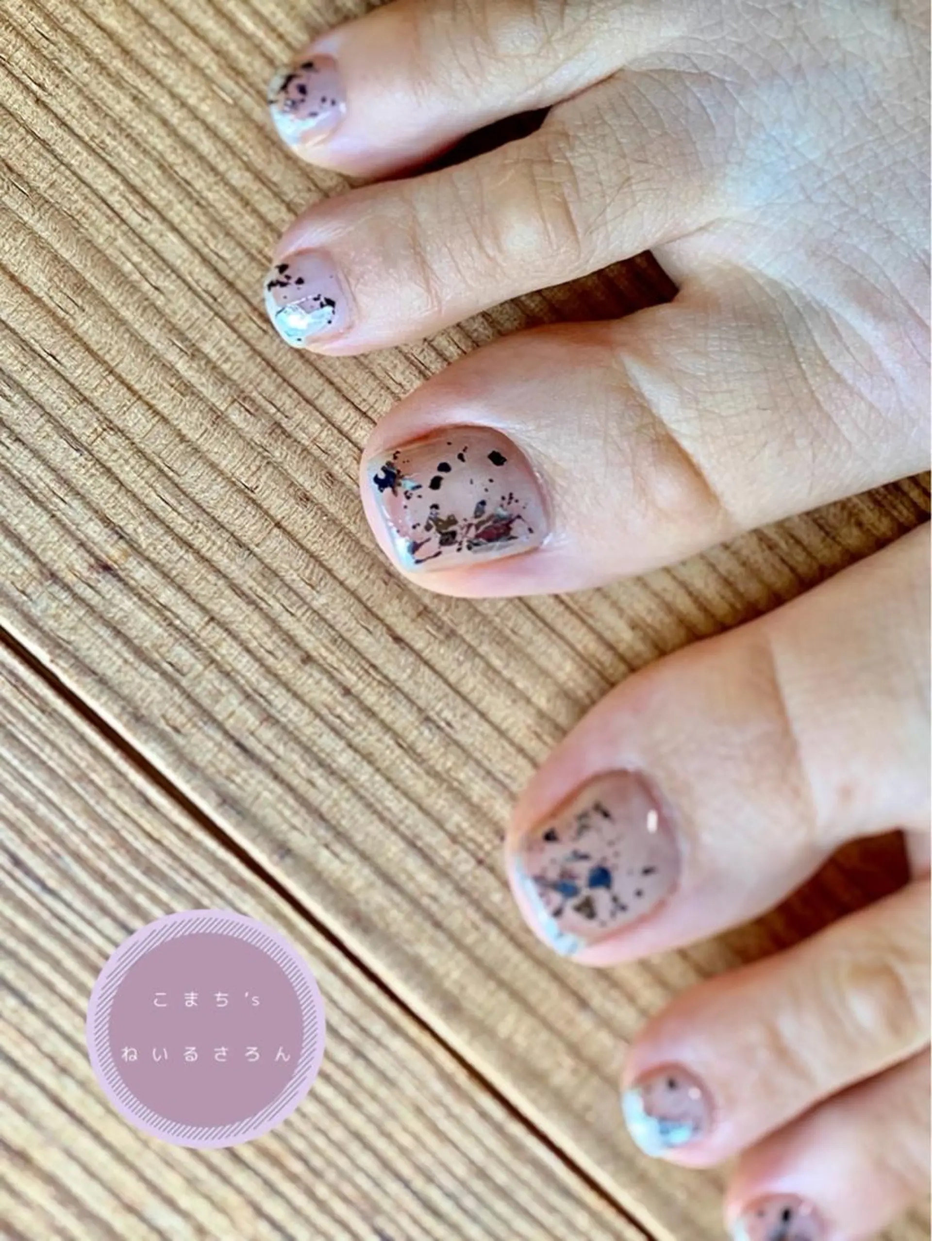 ネイル クリアネイル フットネイル akita kazumiのネイルデザイン