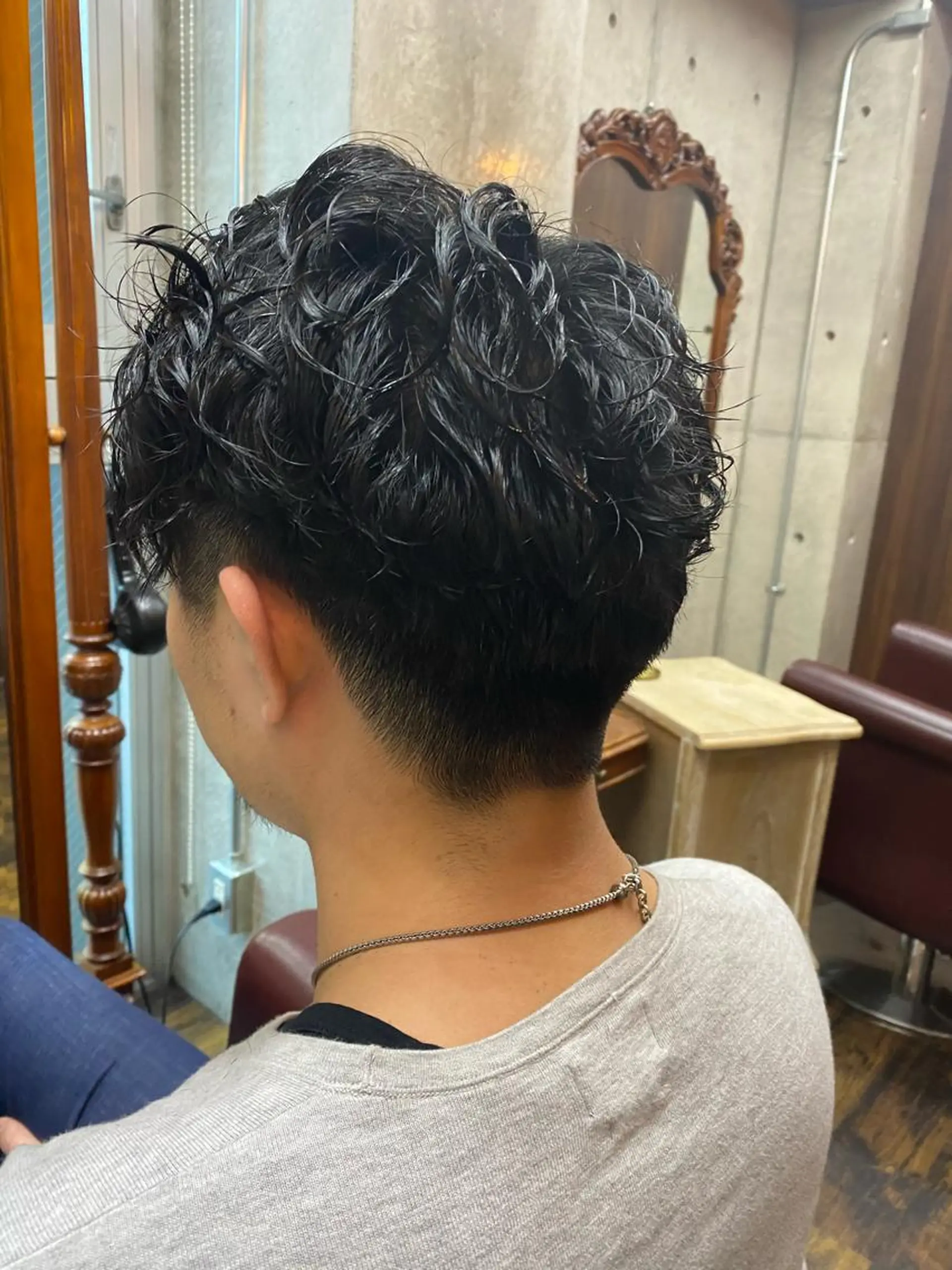 ショート パーマ メンズ kico home 肥後橋店所属・似合わせレイヤー 阿波座/ふじむらのヘアスタイル