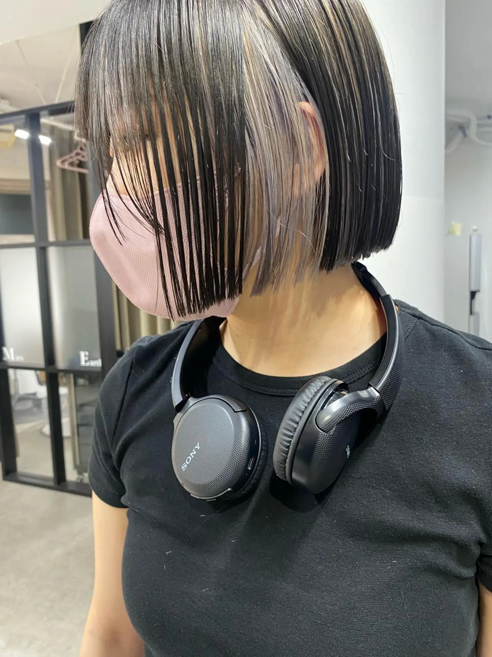 ショート カラー センターパート/ 暖色カラーayuのヘアスタイル