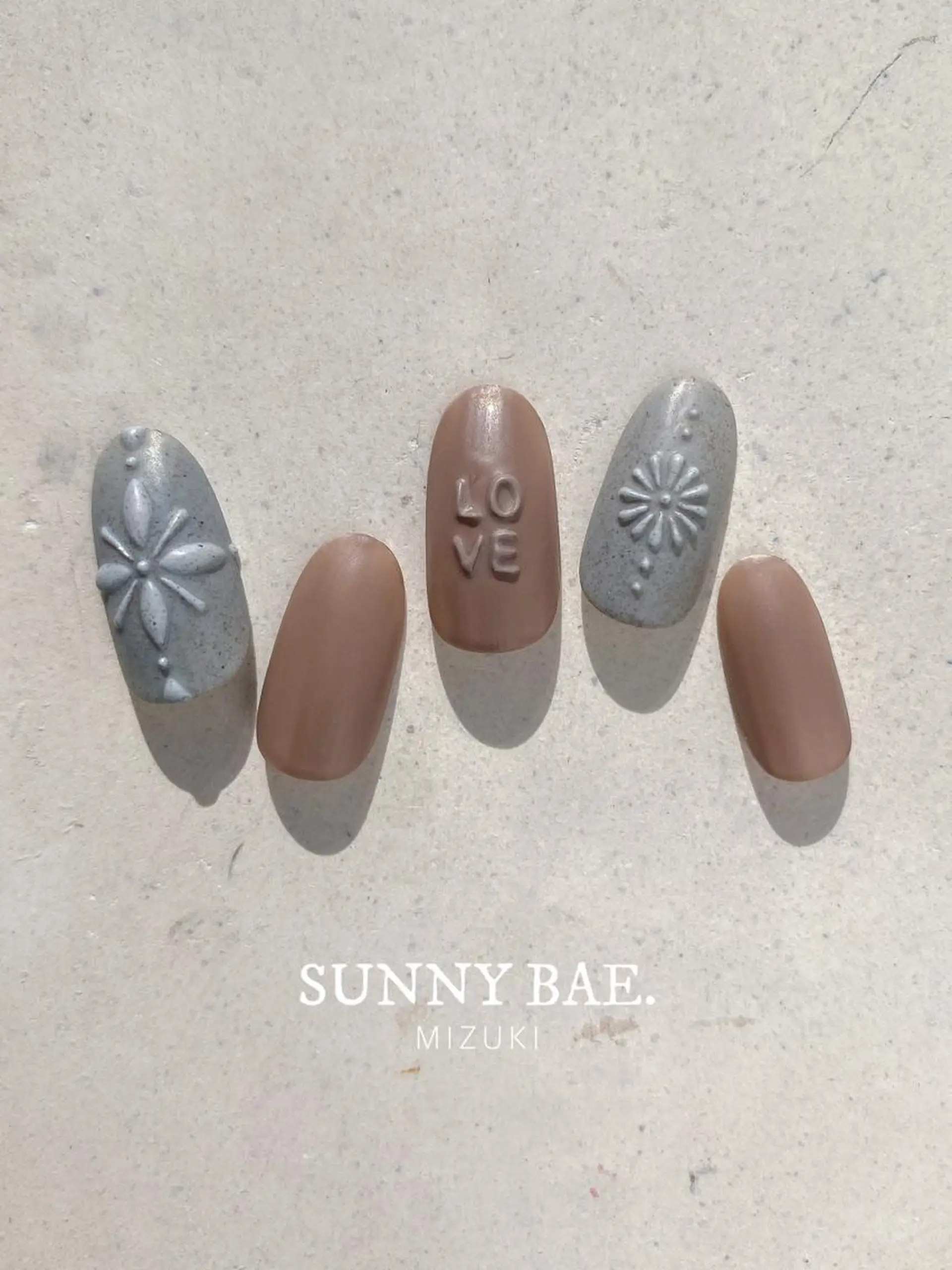 ネイル ジェルネイル ぷっくりネイル 春ネイル SUNNY BAE. 🌼MIZUKIのネイルデザイン