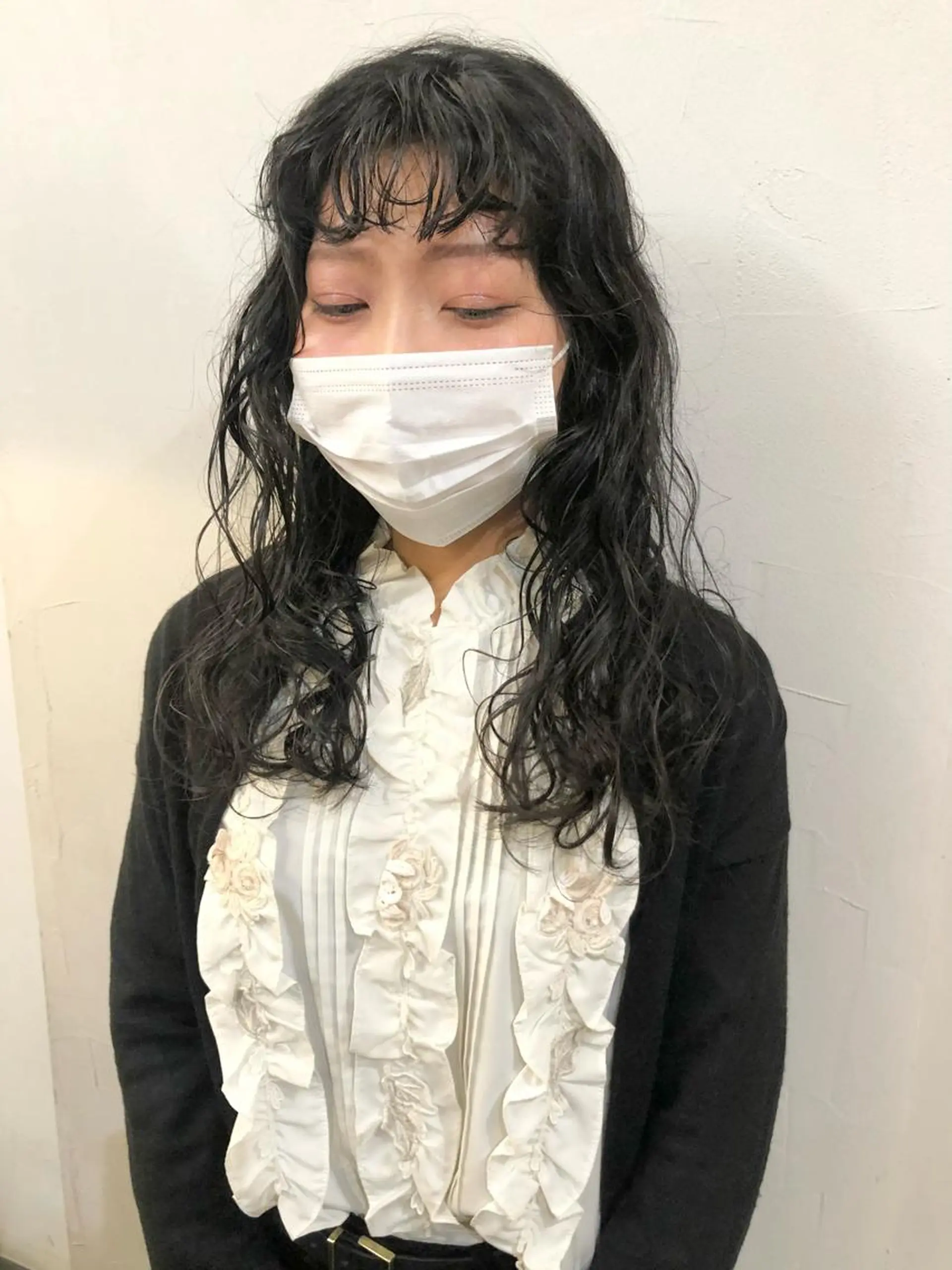 セミロング パーマ セミロングパーマ スパイラルパーマ カット パーマ 千葉 郁也のヘアスタイル