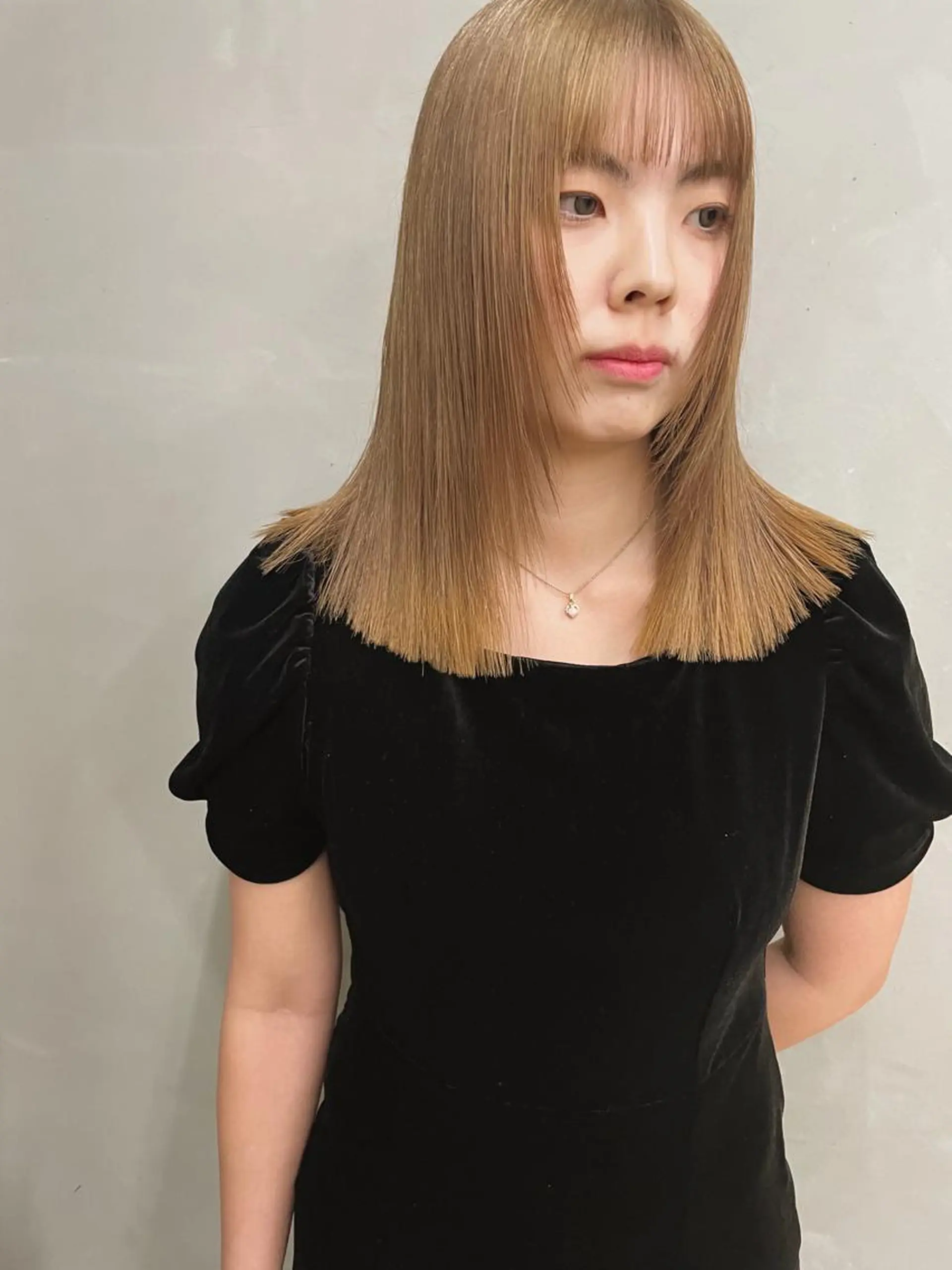 ミディアム カラー ブリーチ カット ヘアカラー トリートメント ヘアセット センスをお届けします 大谷将生INFPのヘアスタイル