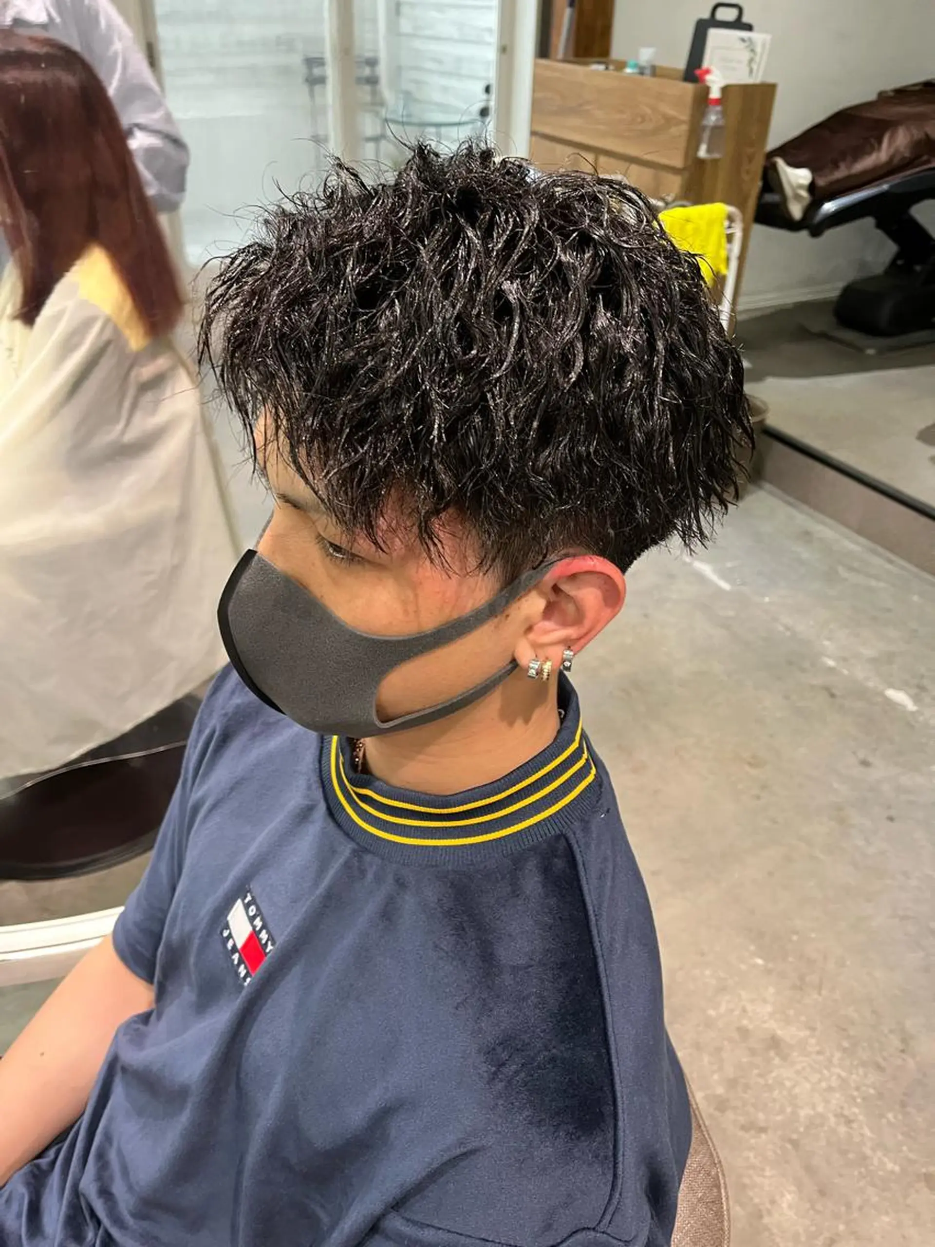 ショート パーマ メンズ アイブロウ メンズアイブロウ 京都駅メンズカット/ パーマ/Keigoのヘアスタイル