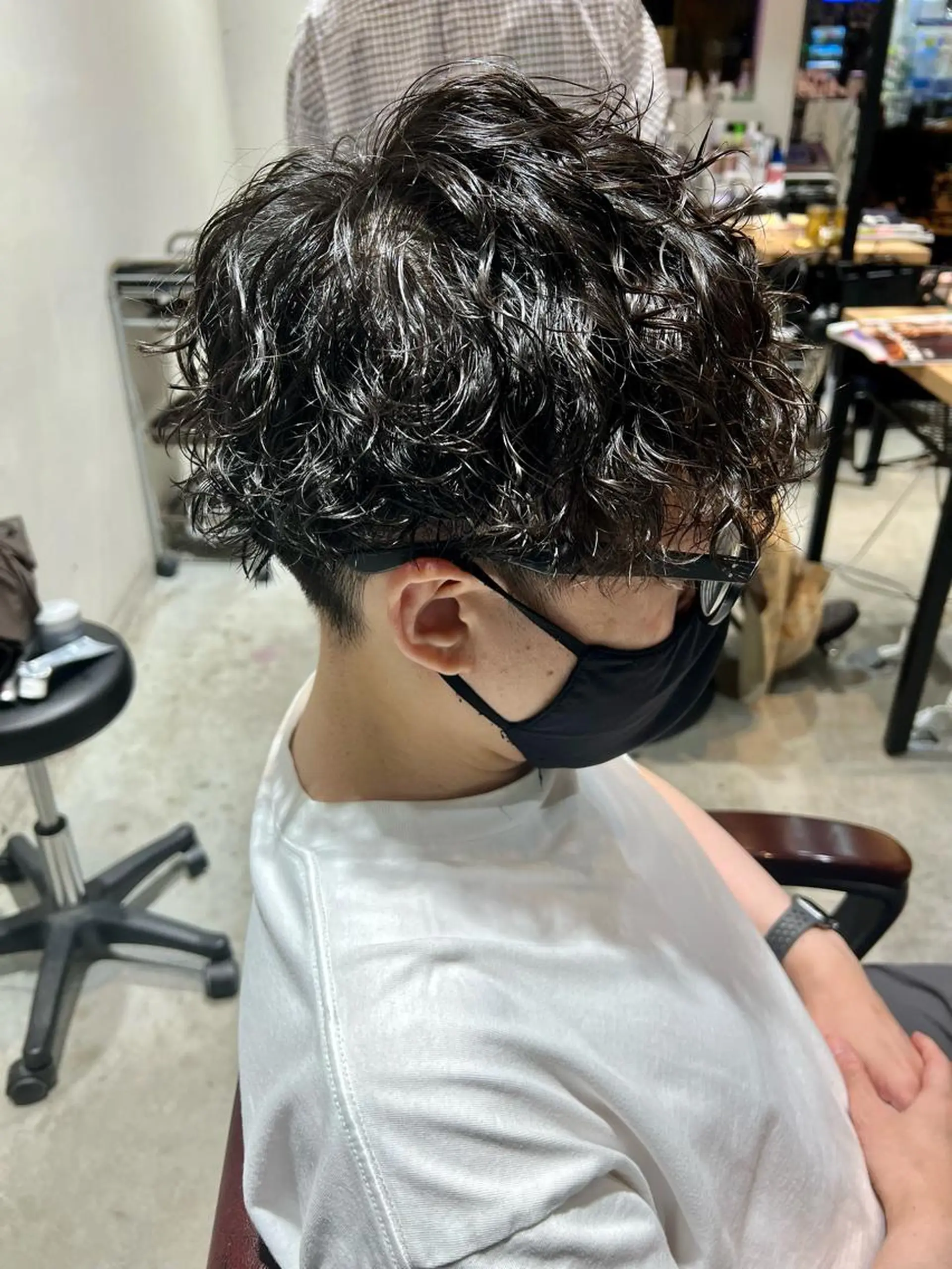 ショート パーマ メンズ カット パーマ 🦩パーマン🦩佐藤 航太のヘアスタイル