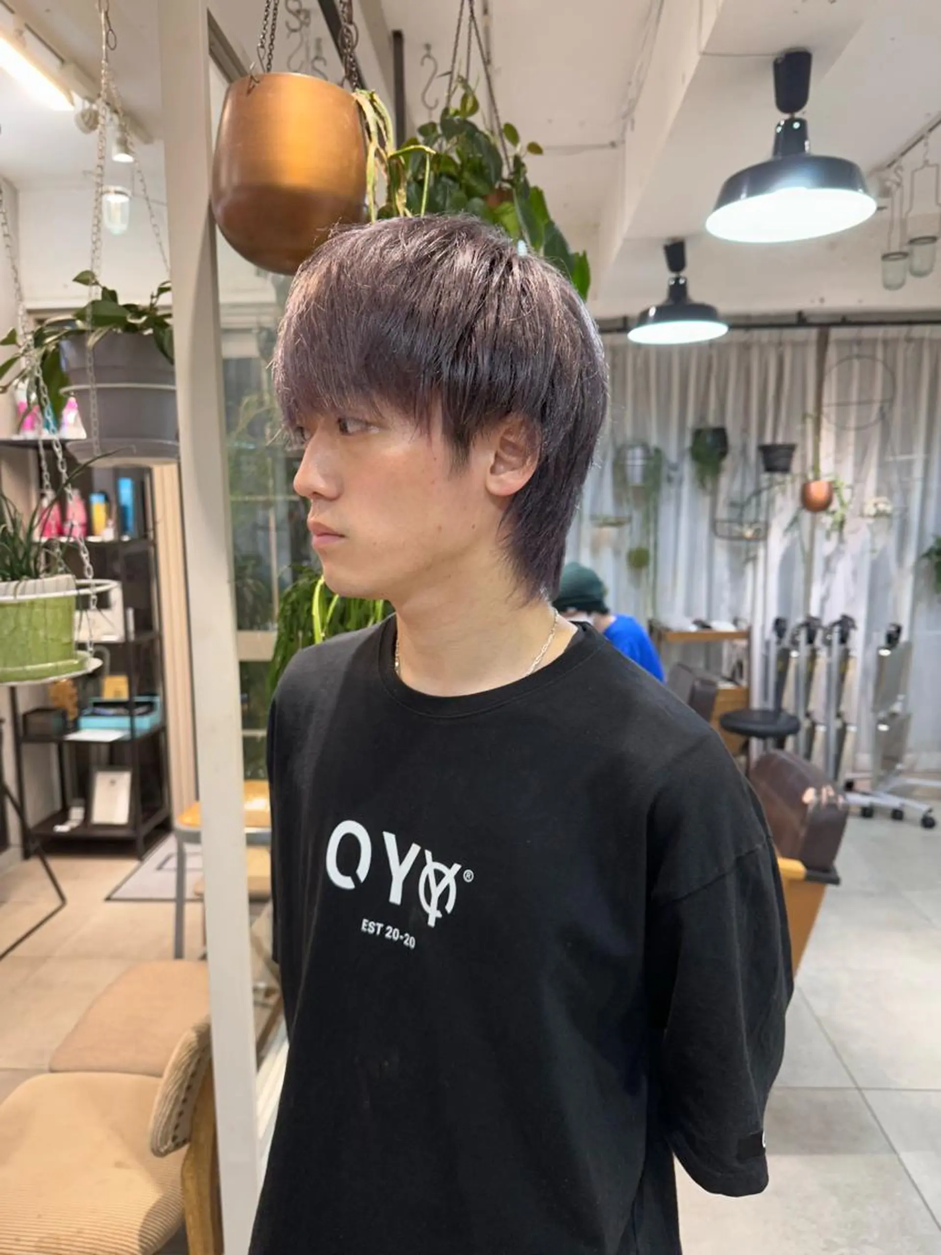 カラー メンズ ヘアカラー トリートメント REINA☁️透明感 カラー/ぷつっと♡のヘアスタイル