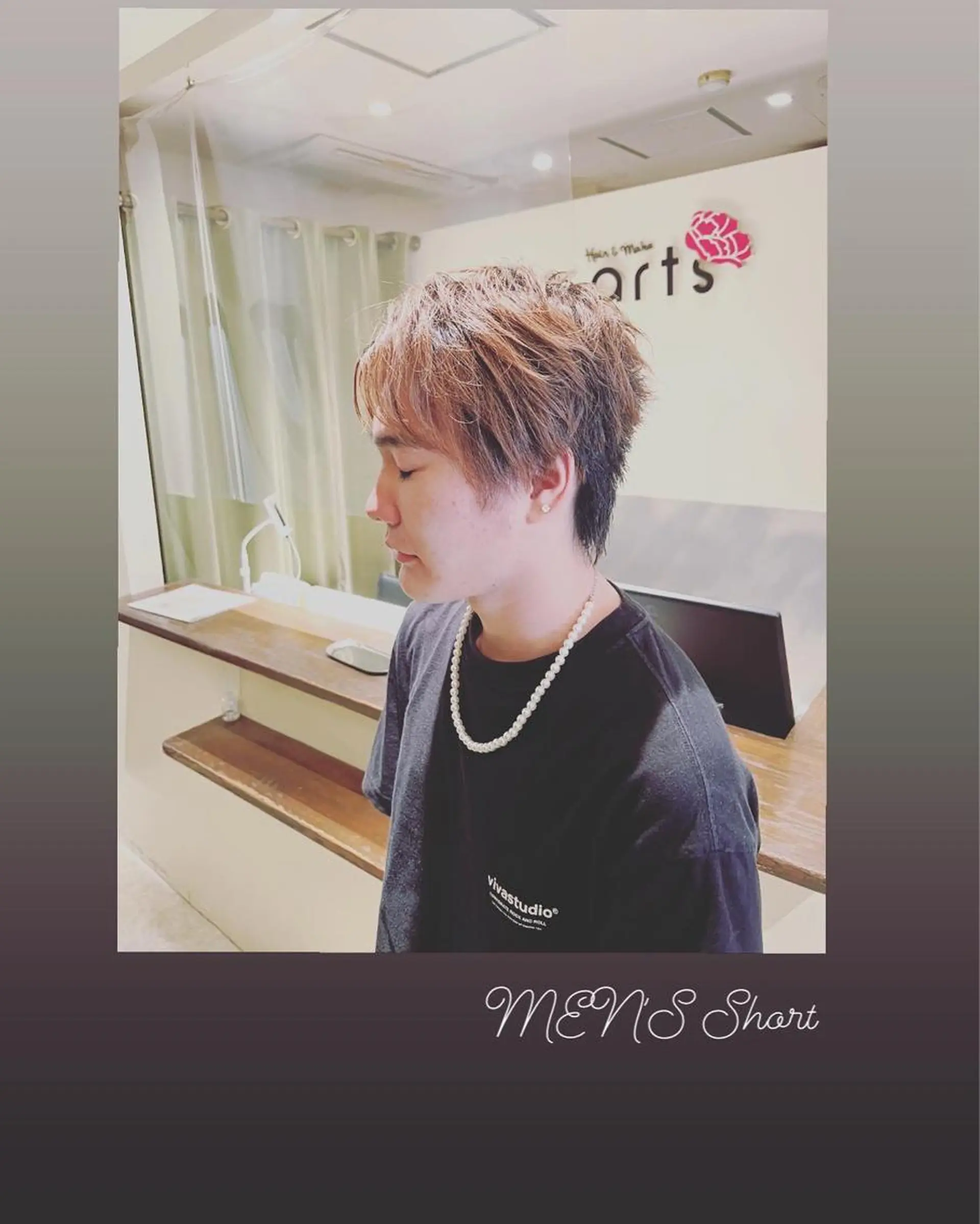 ショート メンズ マッシュ ショートヘア ハイライト/インナー /ブリーチ/レイヤーのヘアスタイル