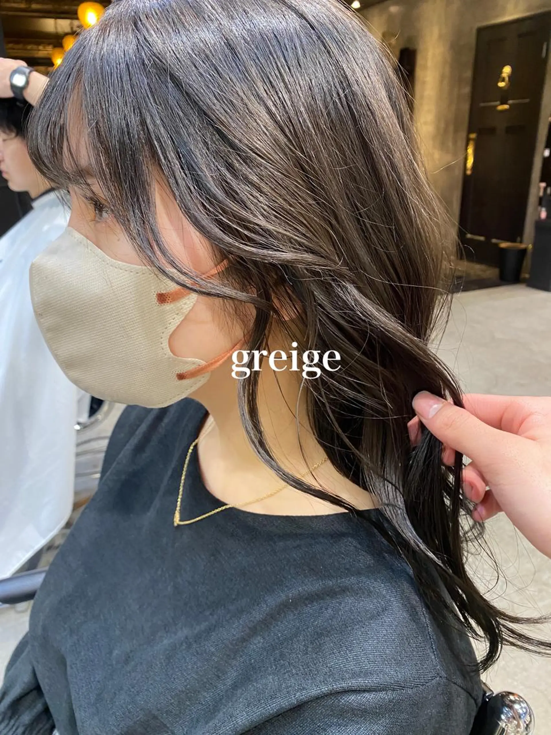 セミロング カラー 透明感カラー カット ヘアカラー トリートメント ◽️モードヘア◽️ SHOUTOのヘアスタイル