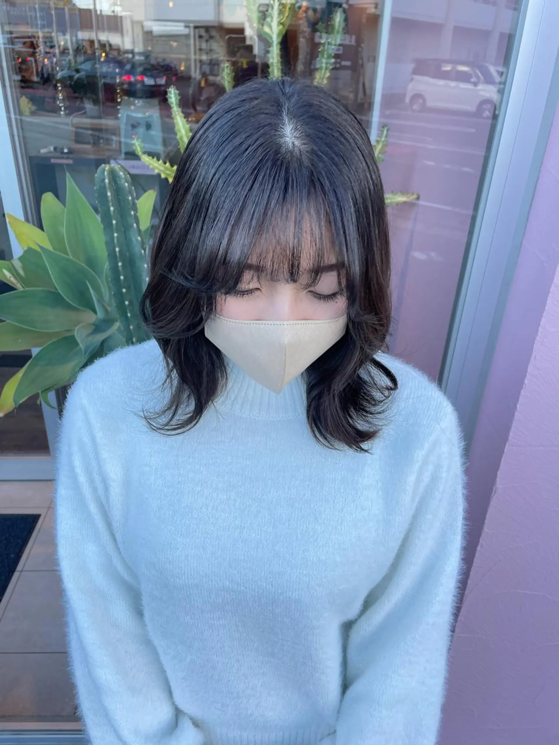 カラー ベージュ/透明感/ 桃子🎀のヘアスタイル