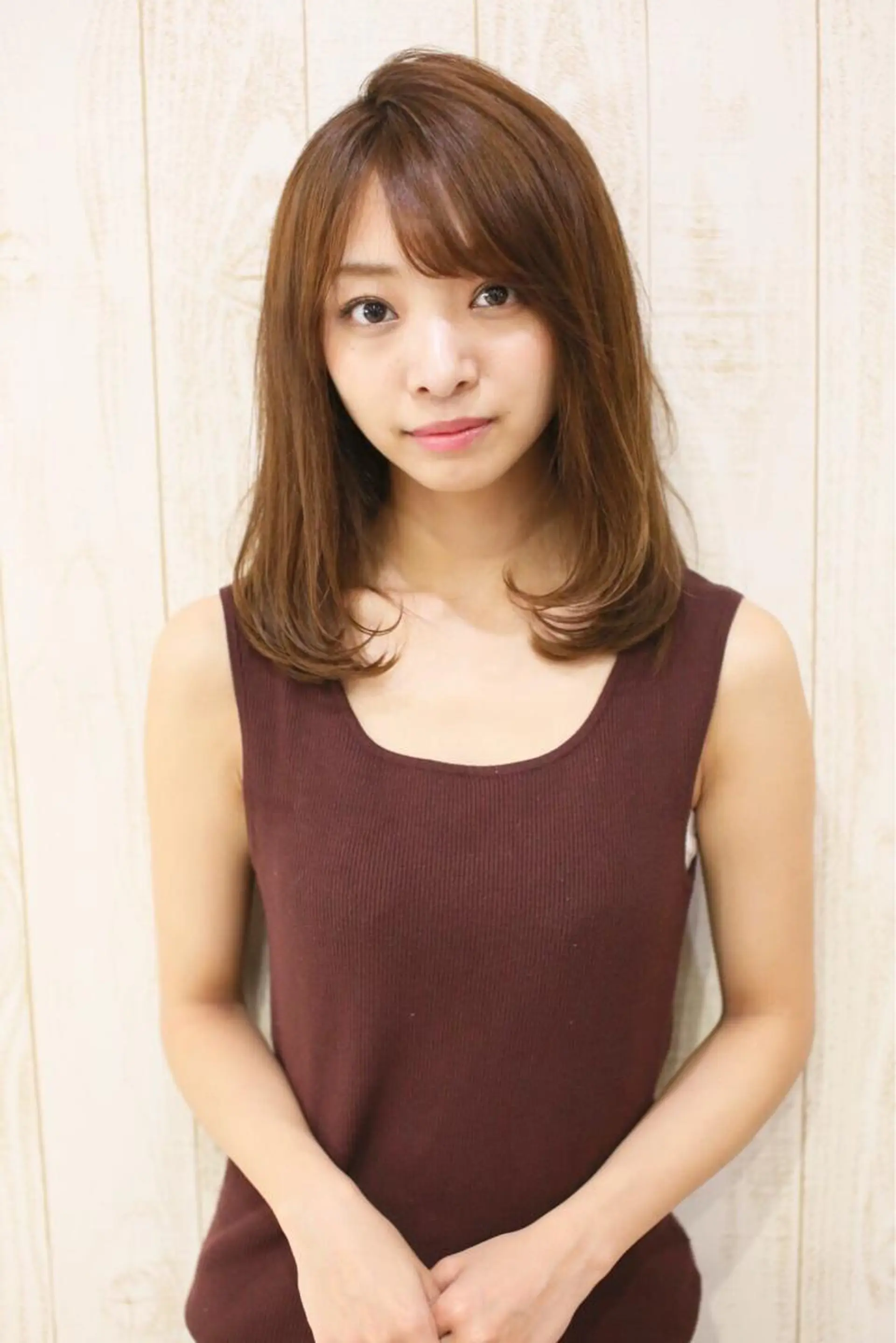 セミロング カラー 髪質改善/縮毛矯正/ ボブ/店長/槌矢圭悟のヘアスタイル