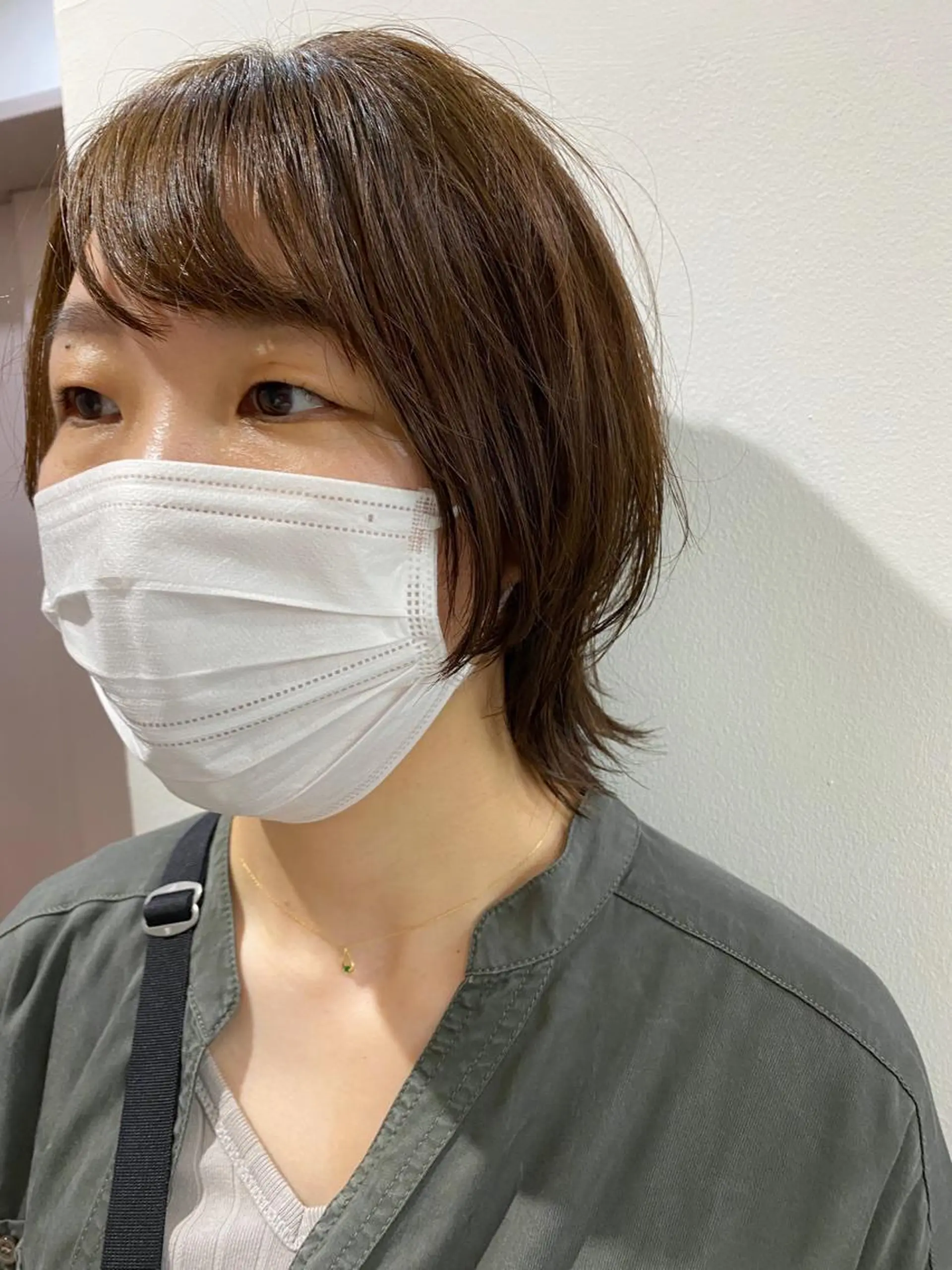 ミディアム くびれヘア ナカジ🌸ロブ/ボブ /前髪🌸のヘアスタイル