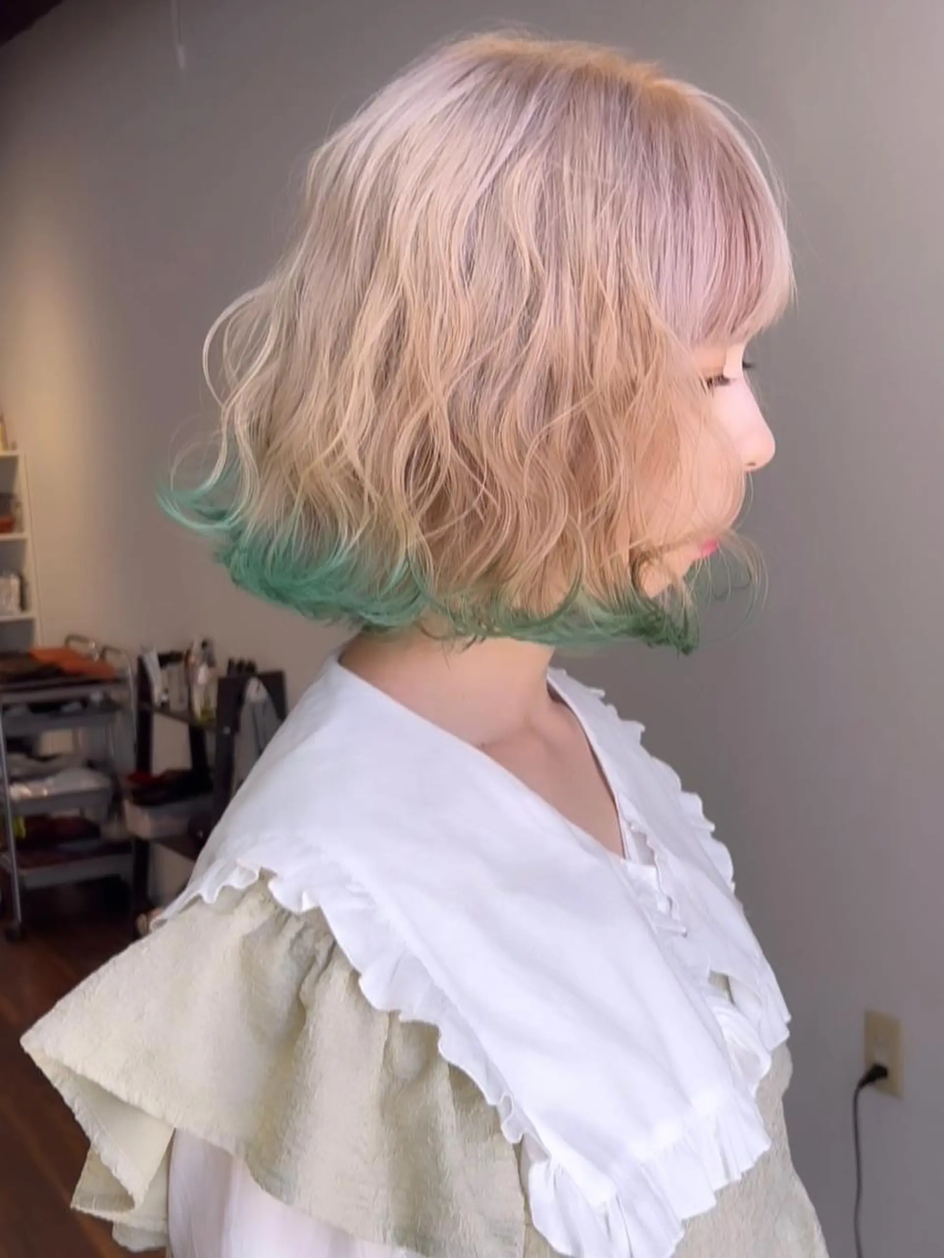 ミディアム カラー 🧡色落ちまで2度綺 麗なカラー🧡ヨシキのヘアスタイル