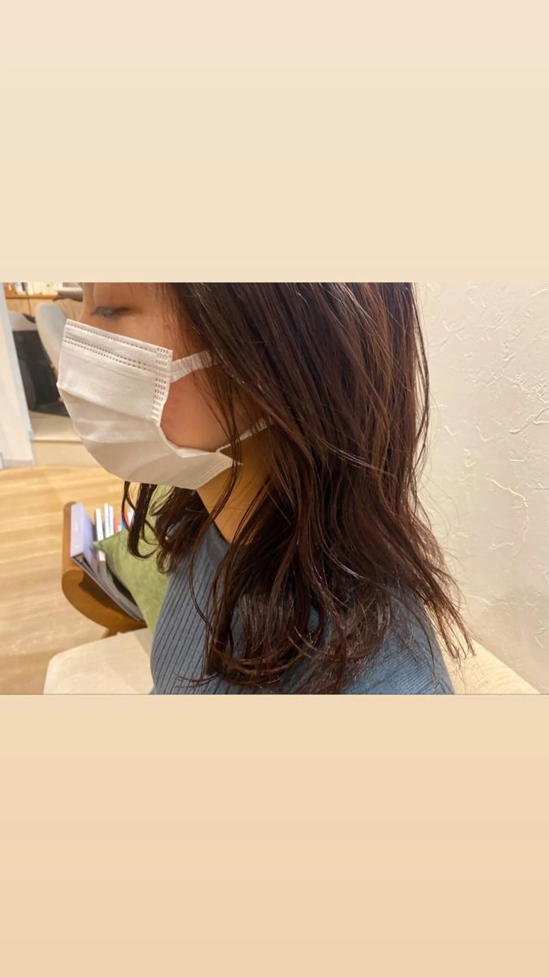 ミディアム カラー Ate by little所属・青木 梢のヘアスタイル