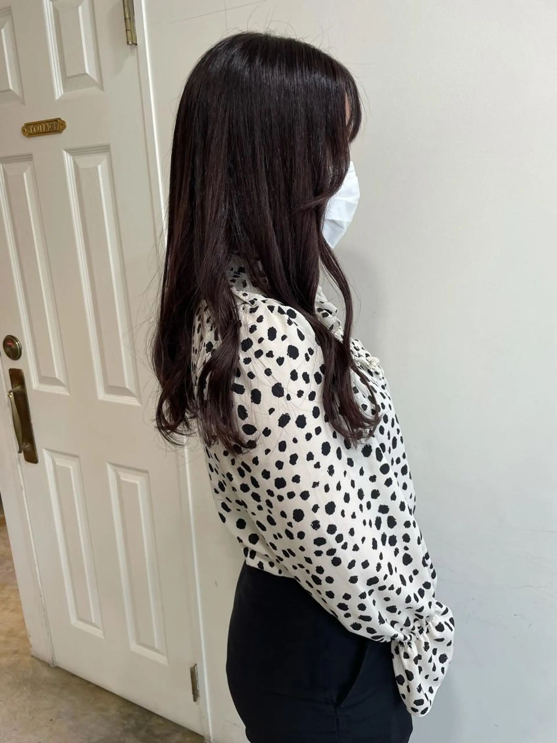 ロング カラー ベージュカラー ラベンダーカラー ラベンダーベージュ MIOベージュカラー 柔らかいカラーのヘアスタイル