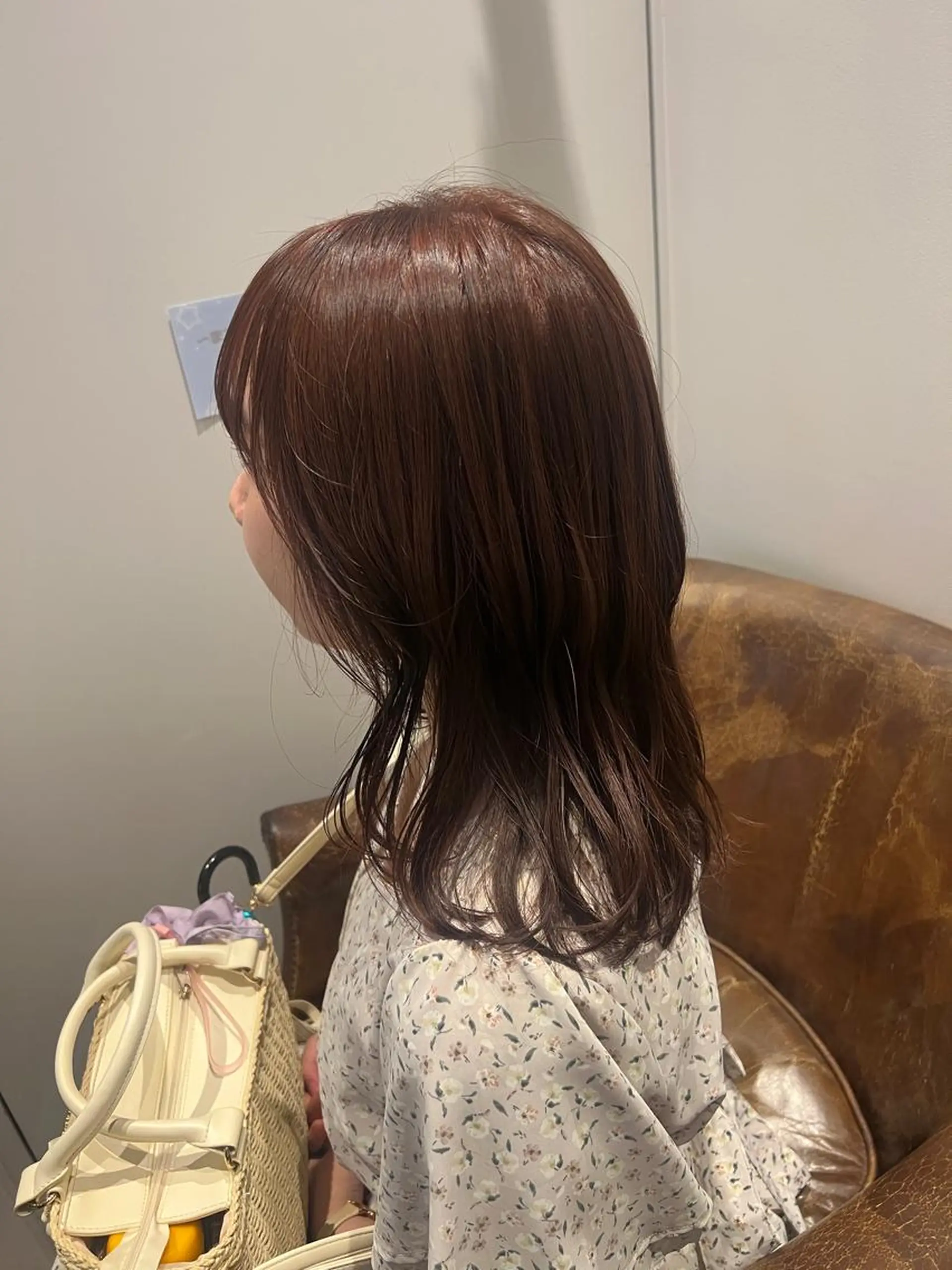 ミディアム カラー ブラウンカラー ピンクカラー ピンクブラウン beleefric 🩵黒木芽衣のヘアスタイル