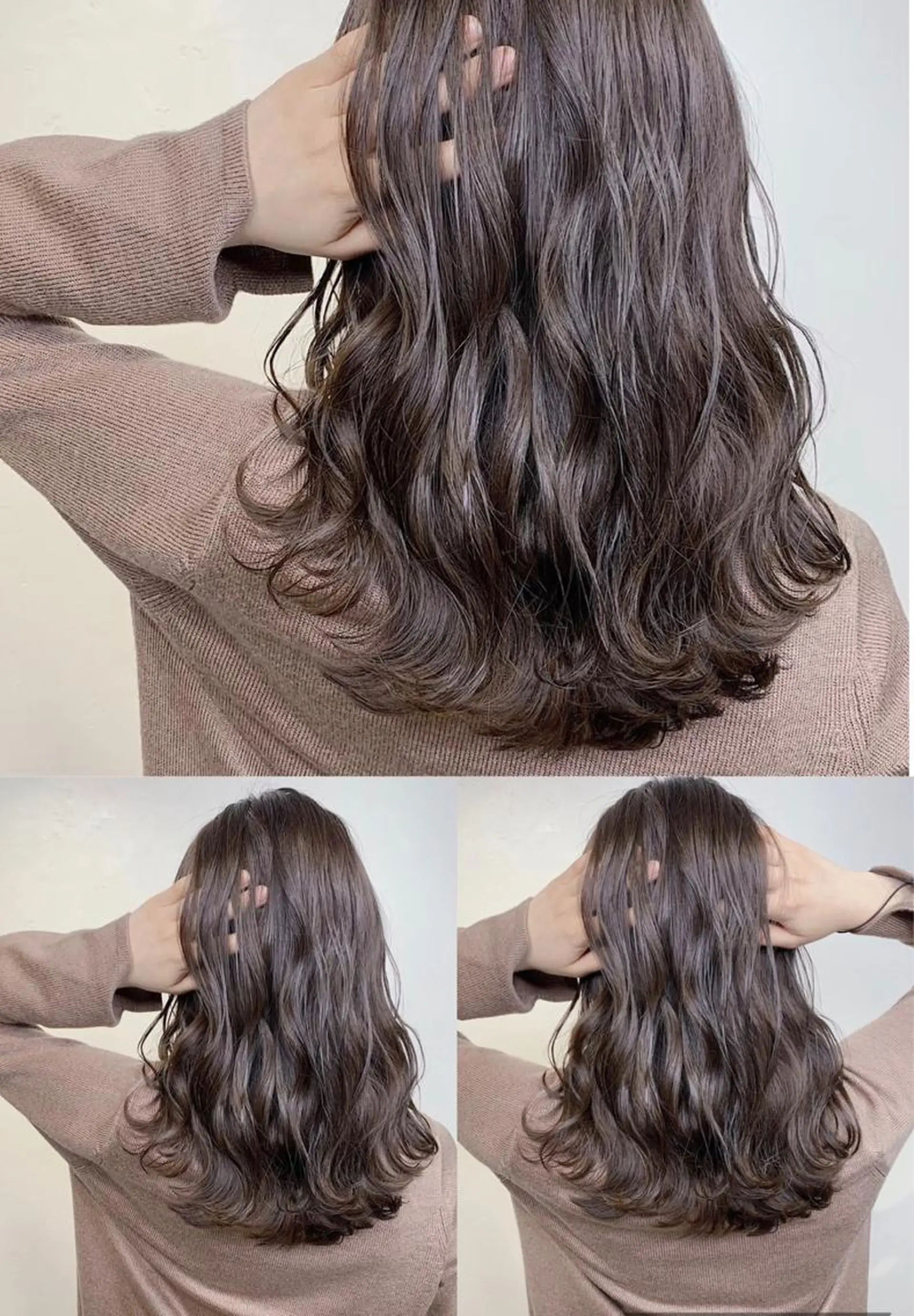 セミロング カラー _WHITE 高槻のヘアスタイル