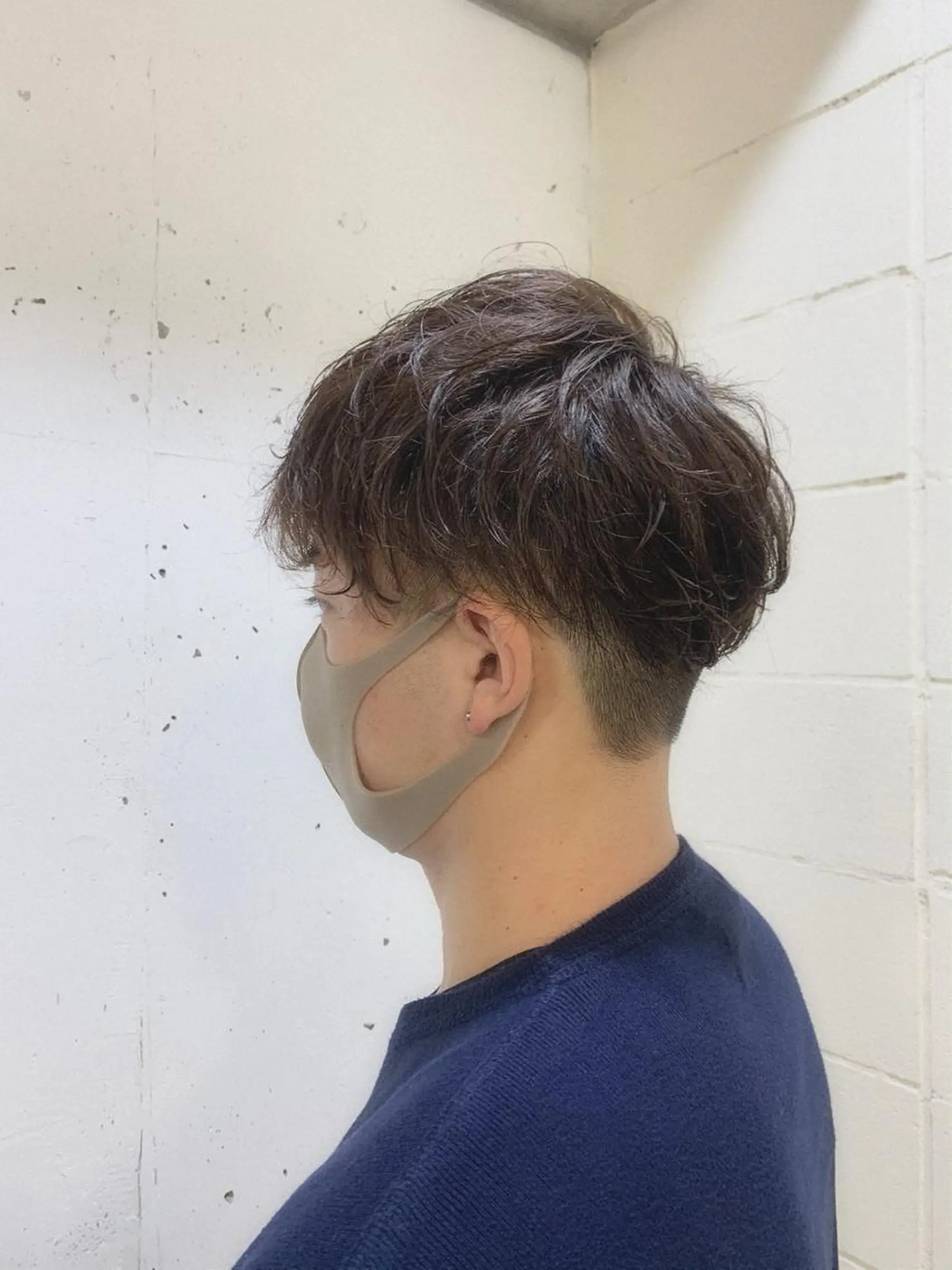 ショート パーマ メンズ メンズパーマ 刈り上げ 千葉駅徒歩1分✂︎ 宮内のヘアスタイル