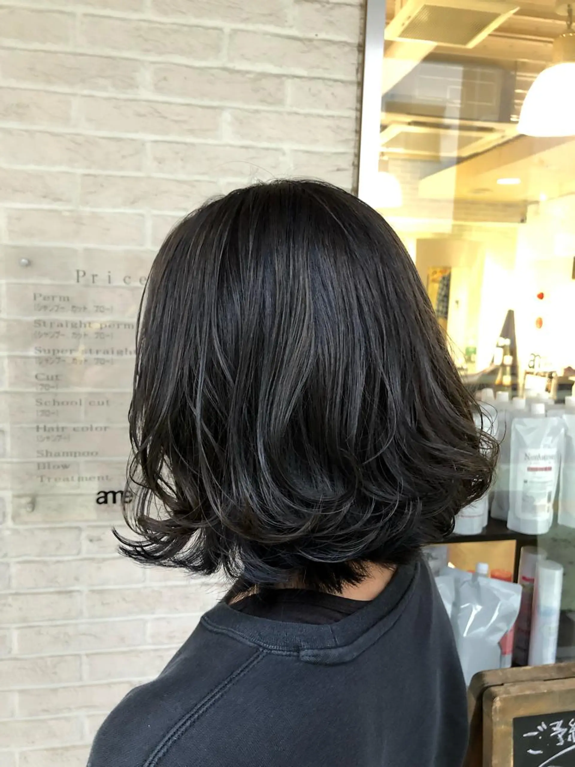 ミディアム ヘアカラー 西山 恵太郎のヘアスタイル