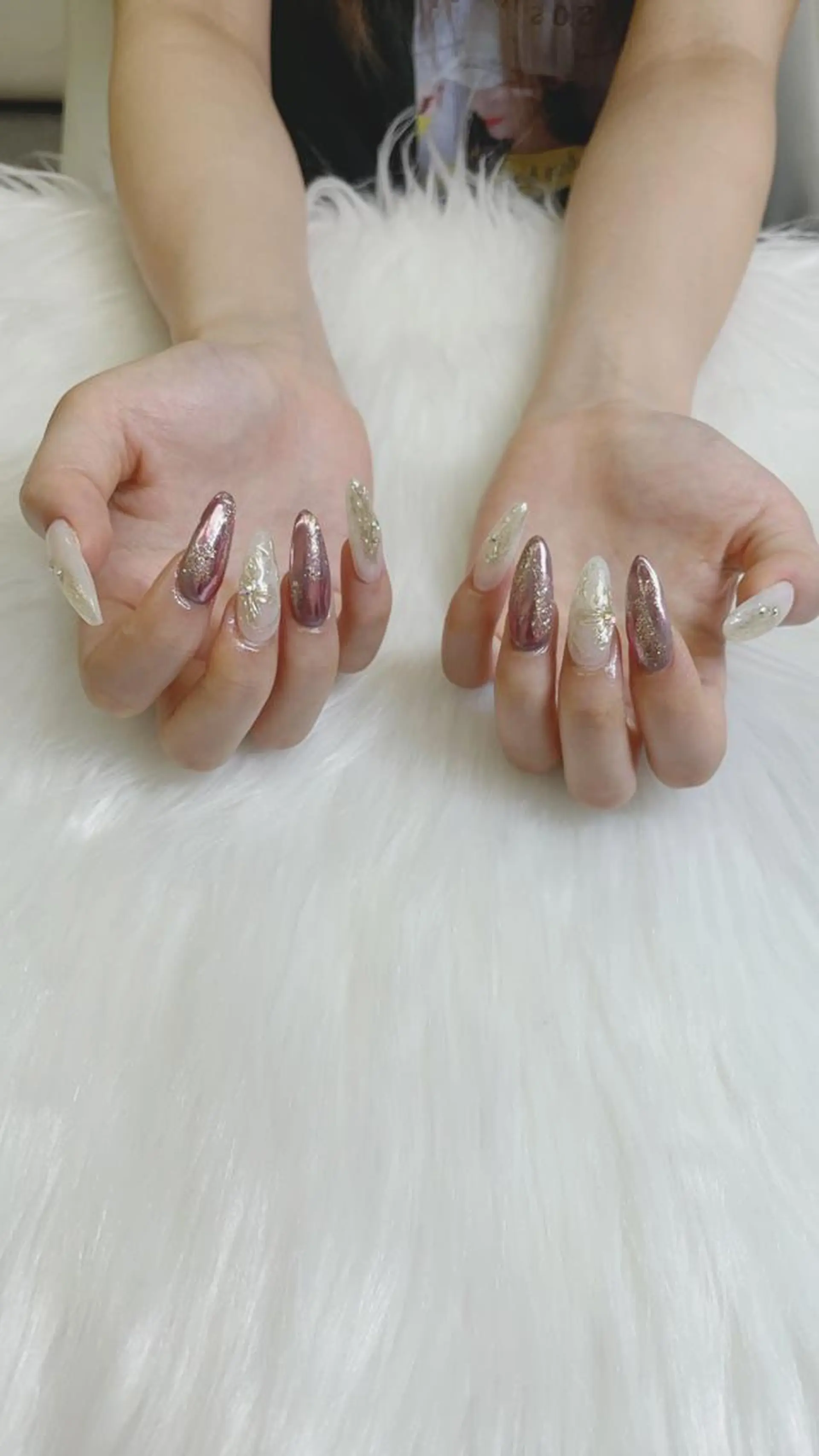 ネイル ハンドネイル 🦋ネイルサロン ブラン🌈ゆりのネイルデザイン