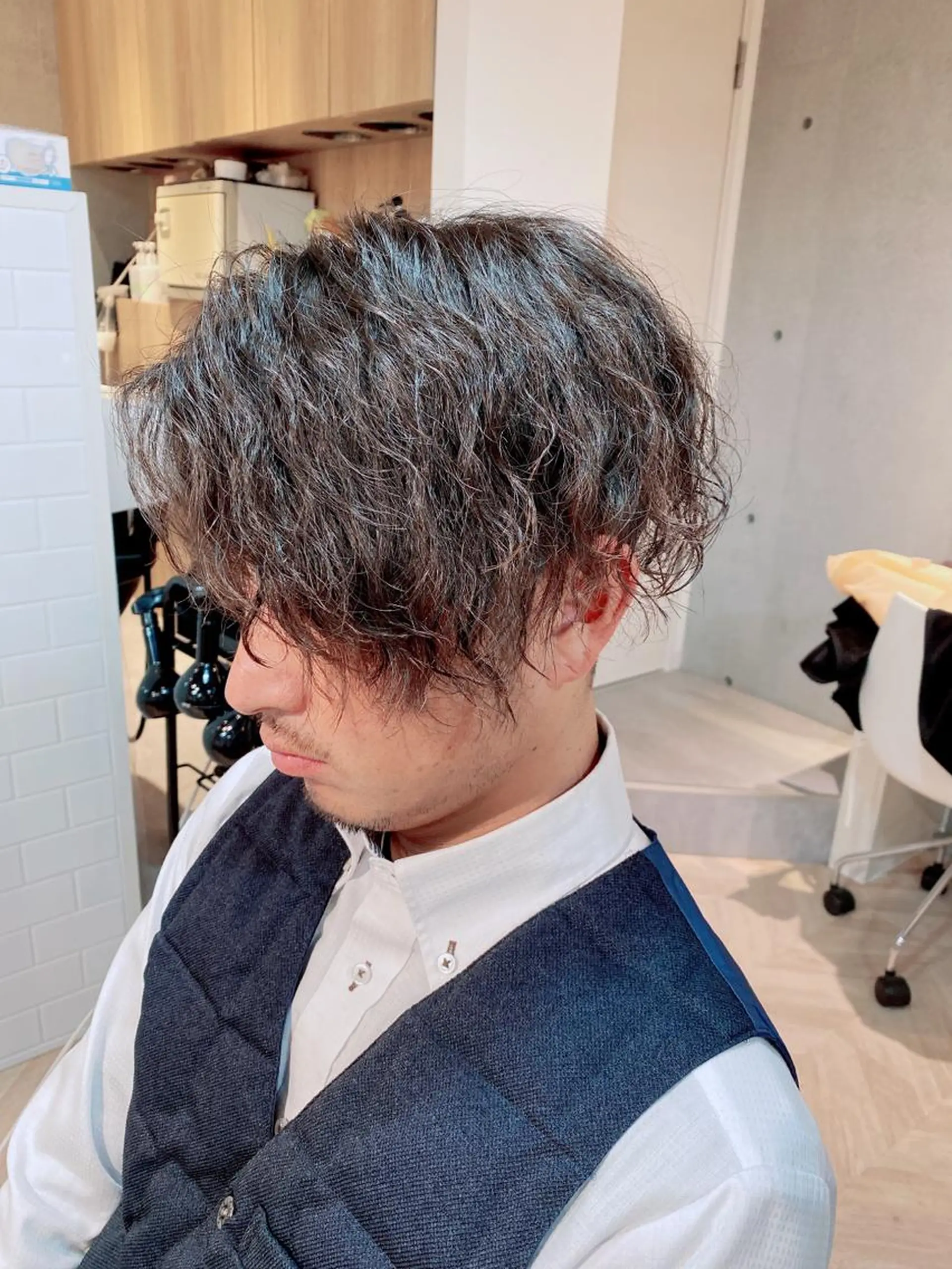 メンズ メンズパーマ カット パーマ 西山 恵太郎のヘアスタイル