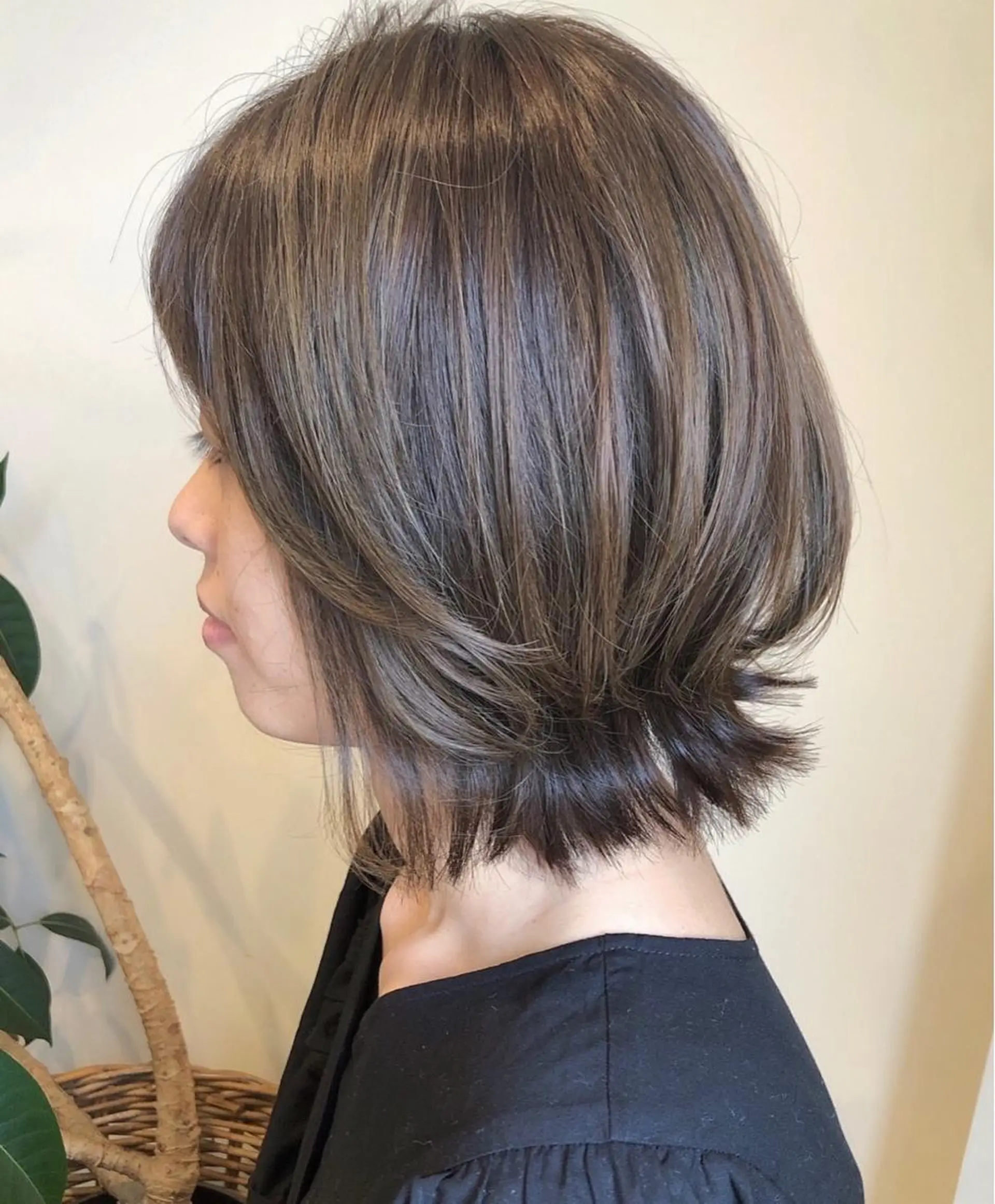 ミディアム カラー ヘアアレンジ 永井 亜実のヘアスタイル