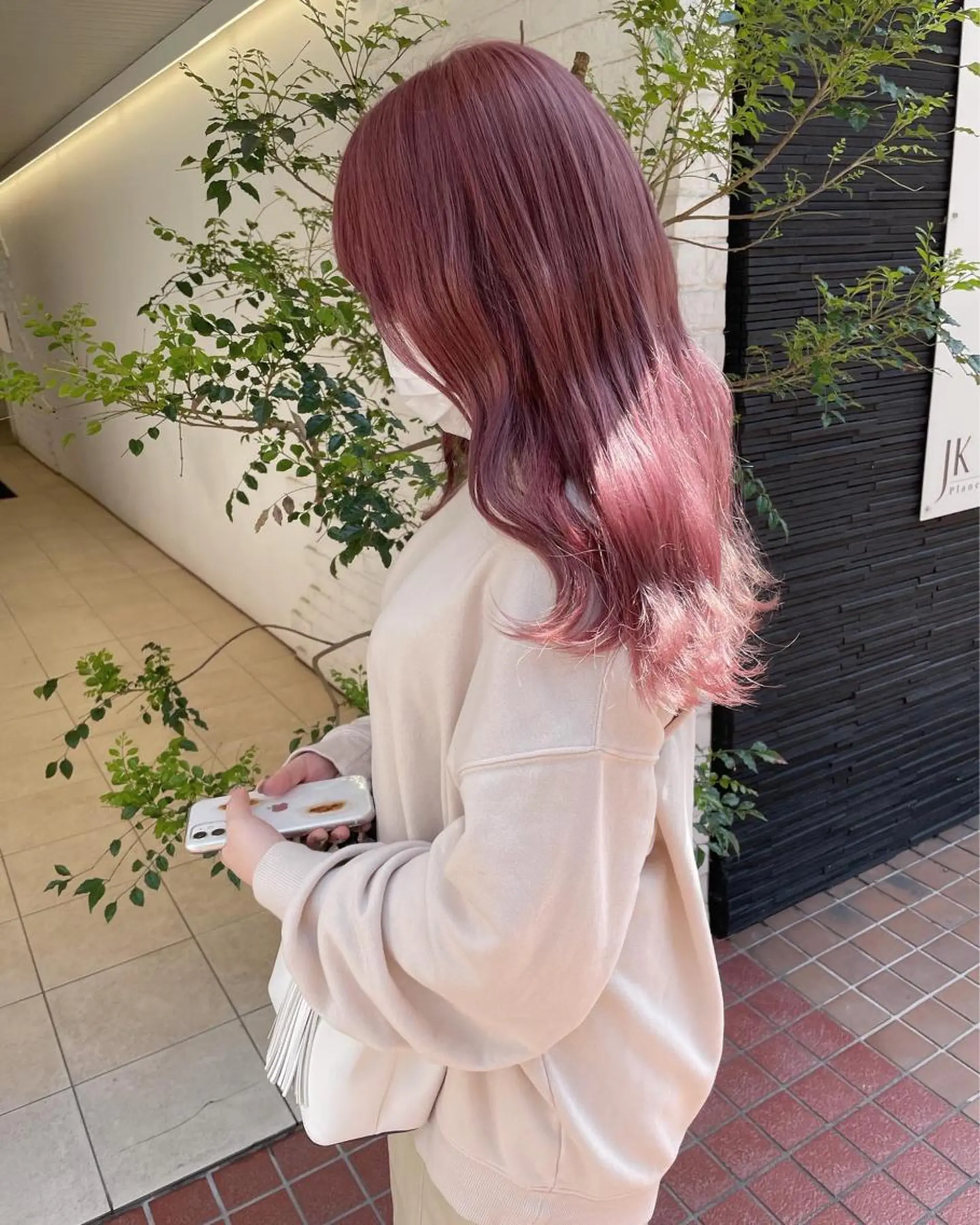 セミロング カラー VEGA天神 ブリーチのヘアスタイル