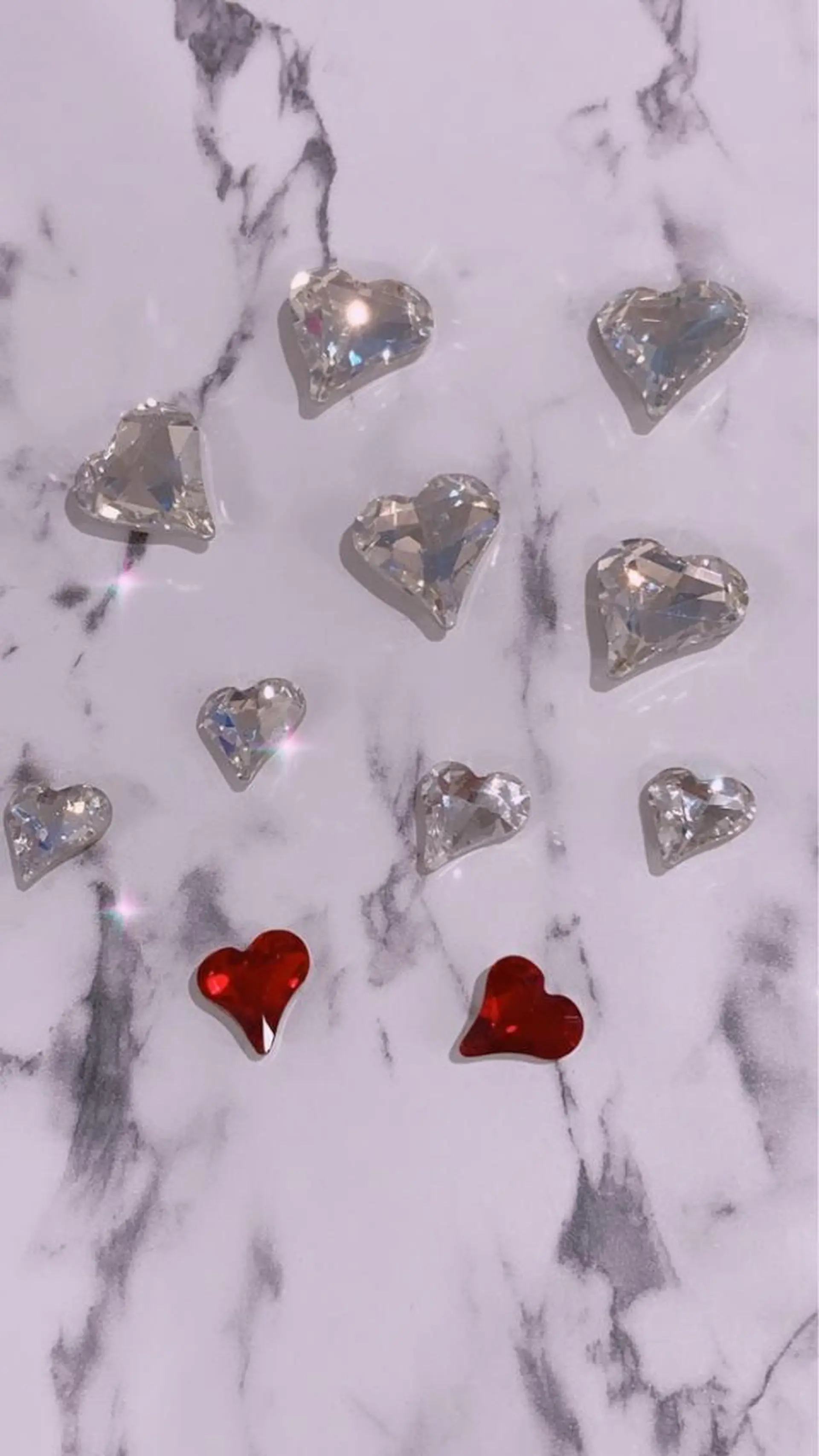 ネイル ハート キラキラネイル Salon Ｋのネイルデザイン