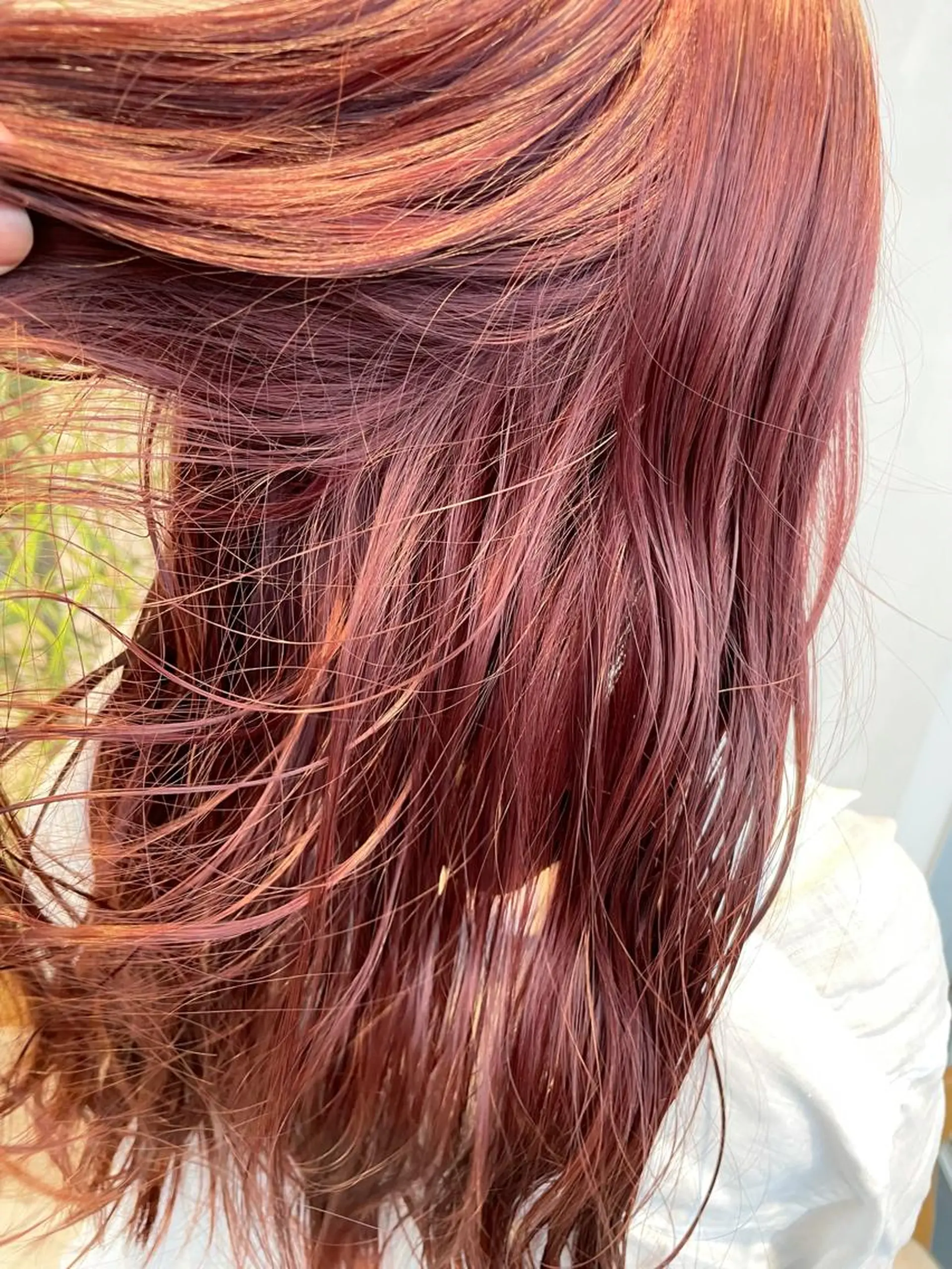 ロング カラー レッドカラー ヘアカラー トリートメント 🔷ダブルカラーハイ トーン🔷櫻井走のヘアスタイル
