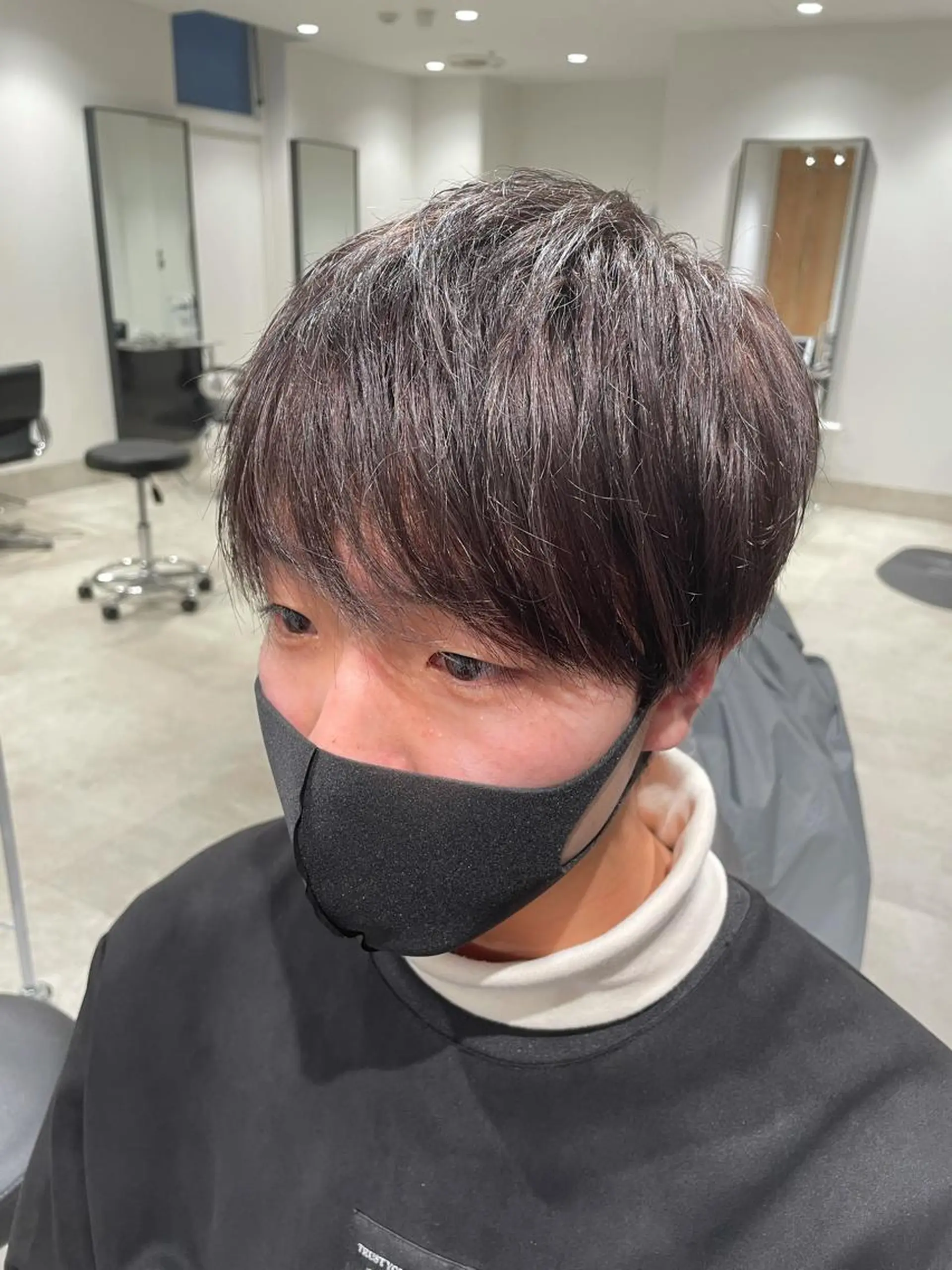 ショート カラー パーマ ヘアアレンジ メンズ パーソナルカラー合わ せたカラー🤍なつみのヘアスタイル