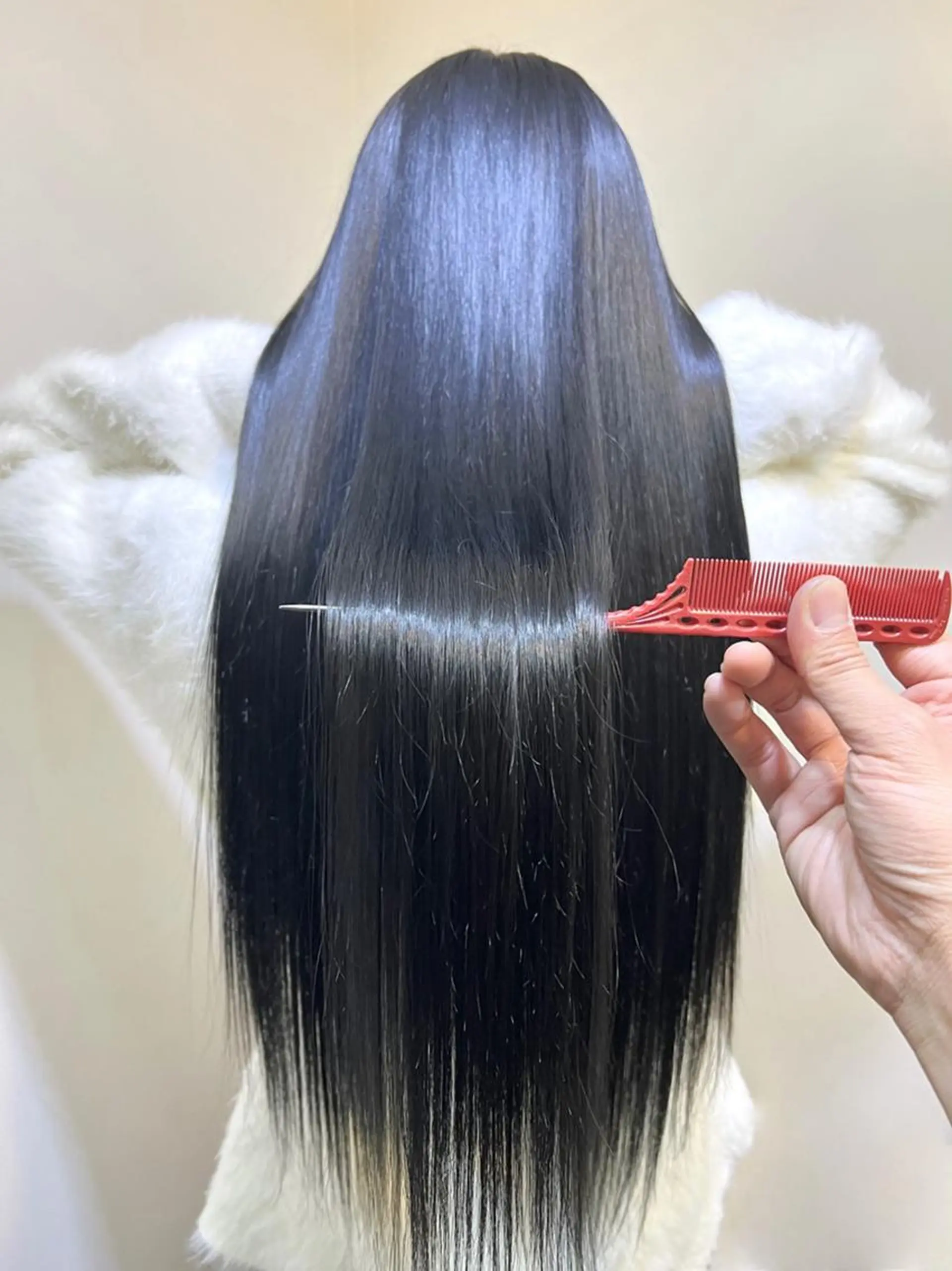 ロング パーマ カット 縮毛矯正 プチプラ&ハイクオ リティ✰Lilly✰のヘアスタイル