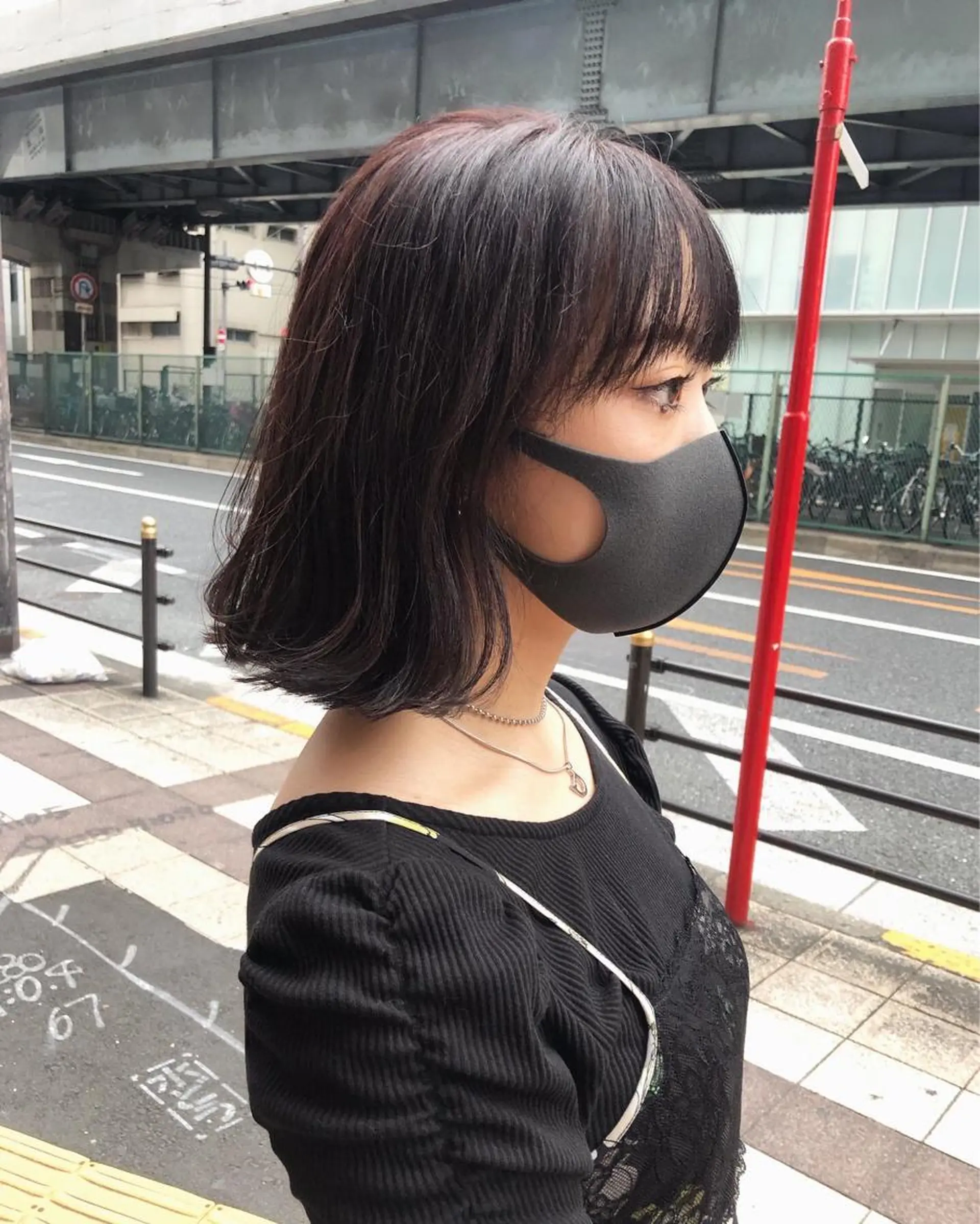 ミディアム カラー ヘアアレンジ グレージュ ラベンダーカラー ラベンダーグレージュ ラベンダーグレー タッセルカット カット ヘアカラー トリートメント 酸性縮毛矯正🧴韓国 レイヤー/髪質改善のヘアスタイル