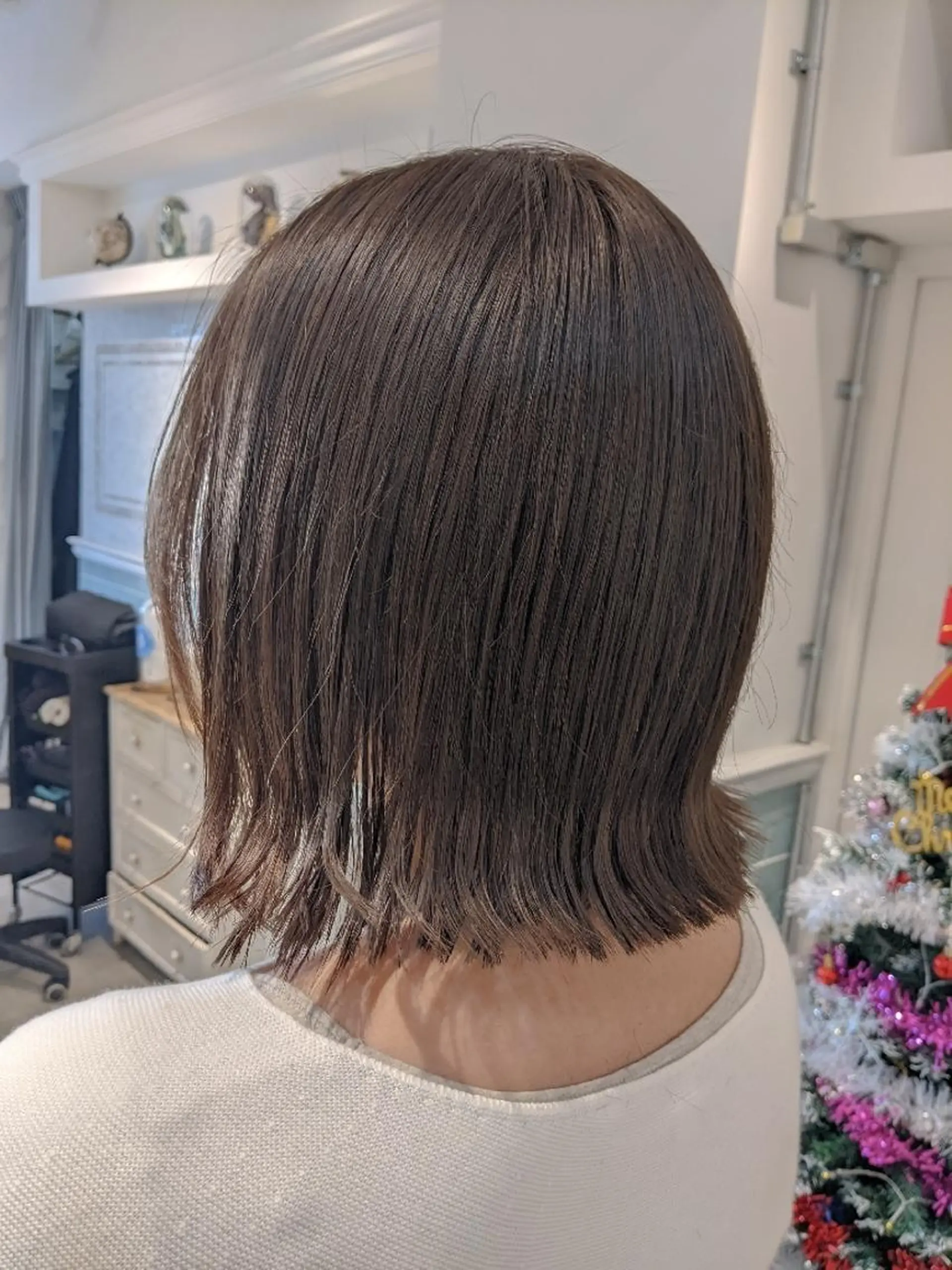 ミディアム カット ヘアカラー トリートメント ヘアセット 縮毛矯正/レイヤー 💎やまもとちひろのヘアスタイル