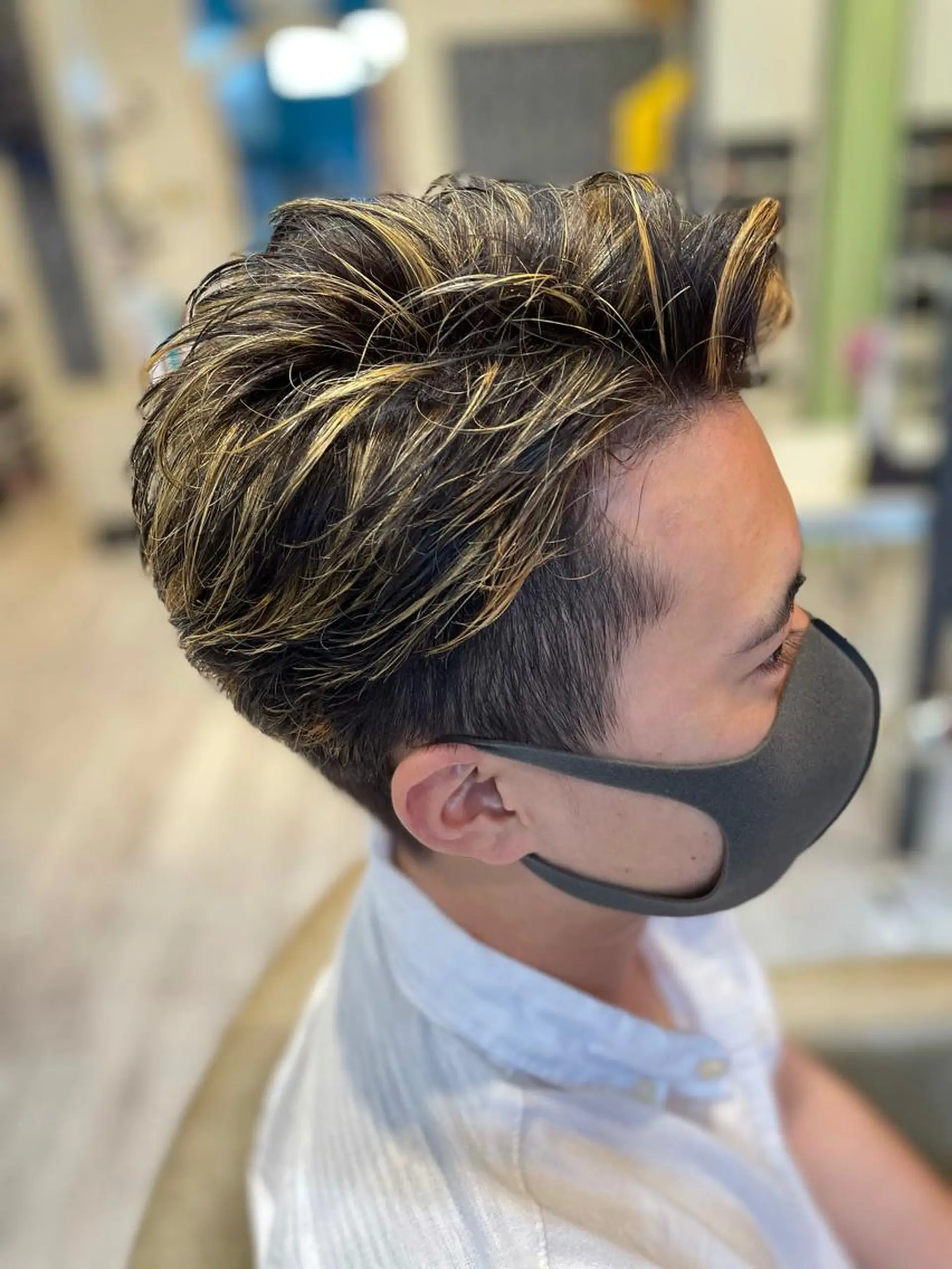 カラー メンズ メンズメッシュ メッシュ カット Suzuki Atsushiのヘアスタイル