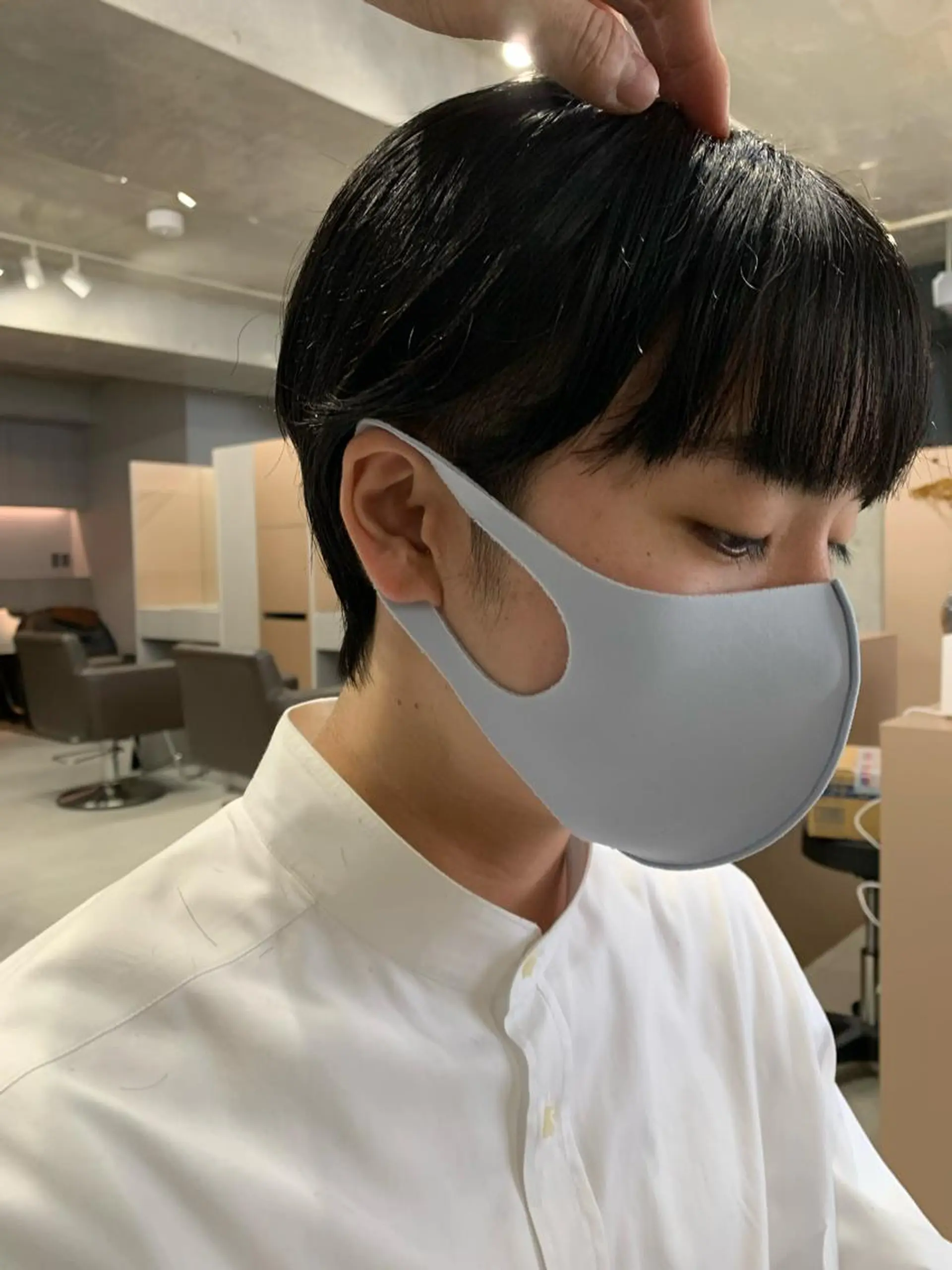 ショート カラー ボブパーマコテ巻き風 パーマNo1深江秀平のヘアスタイル