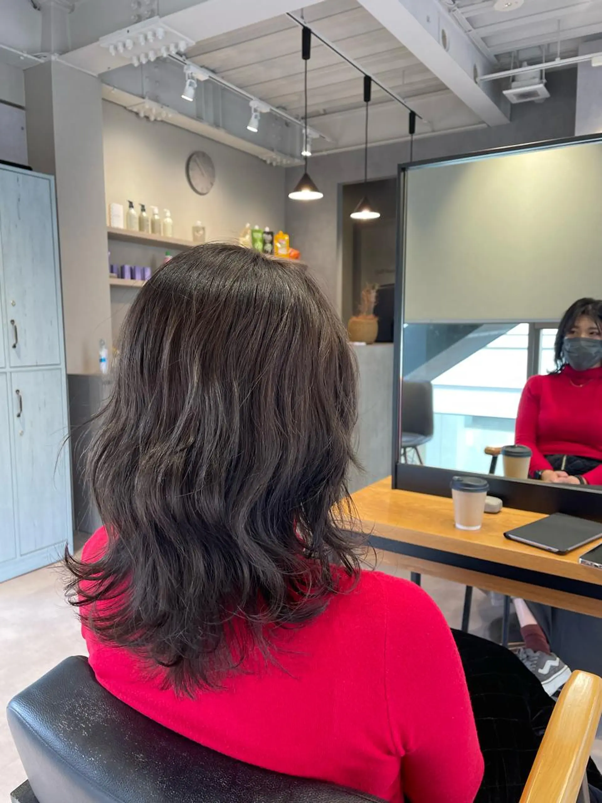 セミロング ボブ エギョモリ 外国人風カラー ハイライト 髪質改善 カット トリートメント 韓国風/オシャレ /縮毛矯正/滝口琴未のヘアスタイル