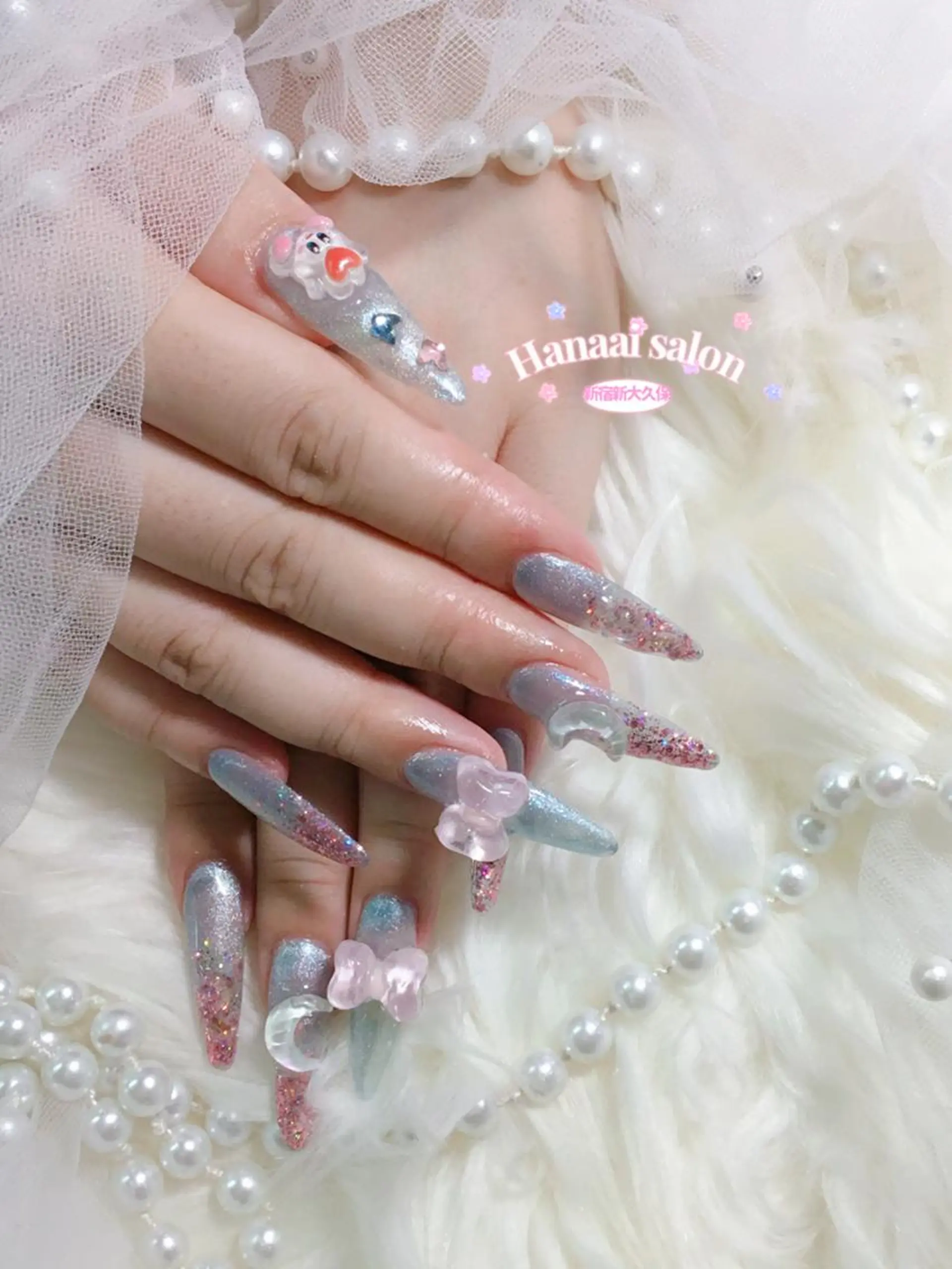 セミロング ハンドネイル 長谷川 妃菜のネイルデザイン