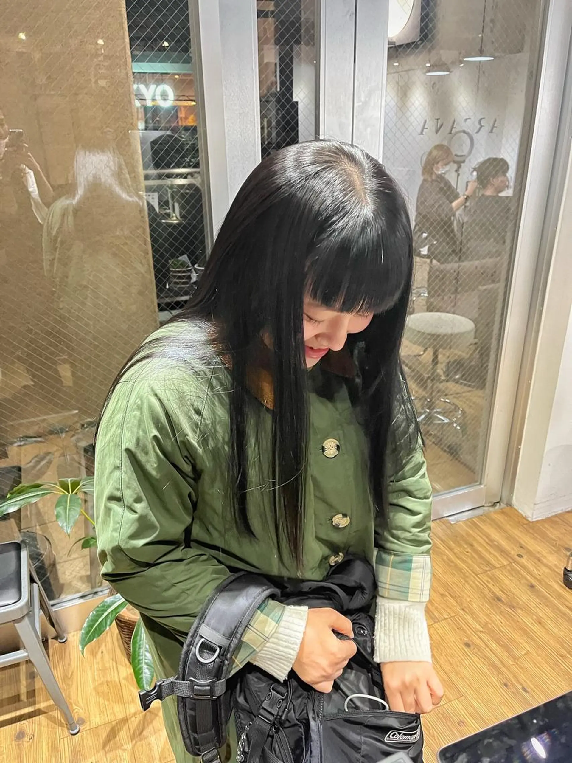 ロング オン眉 カット ヘアカラー ハイトーンNo.1✨ パーマ✨イマイタツヤのヘアスタイル