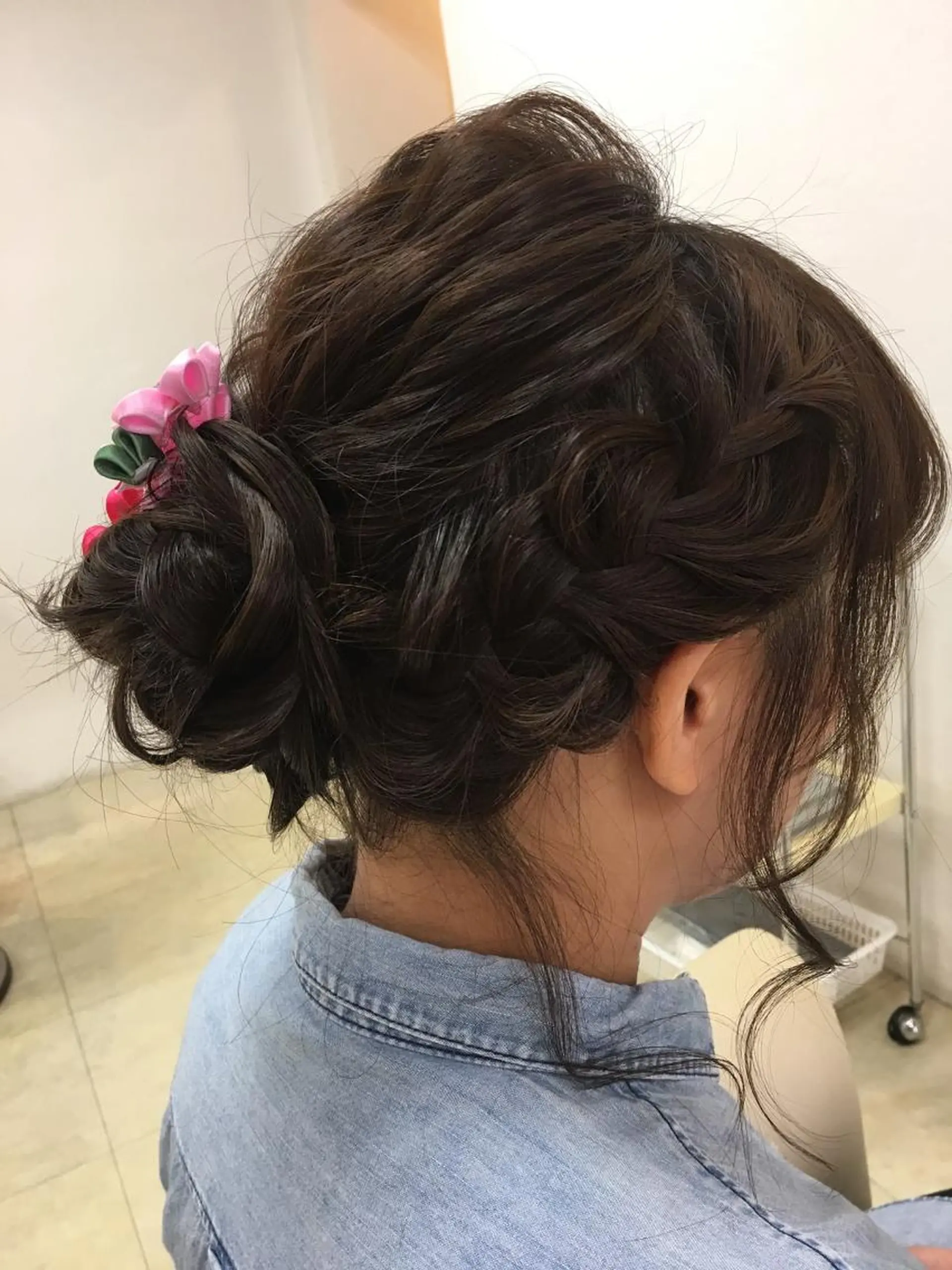 セミロング ヘアアレンジ 工藤 萌香のヘアスタイル