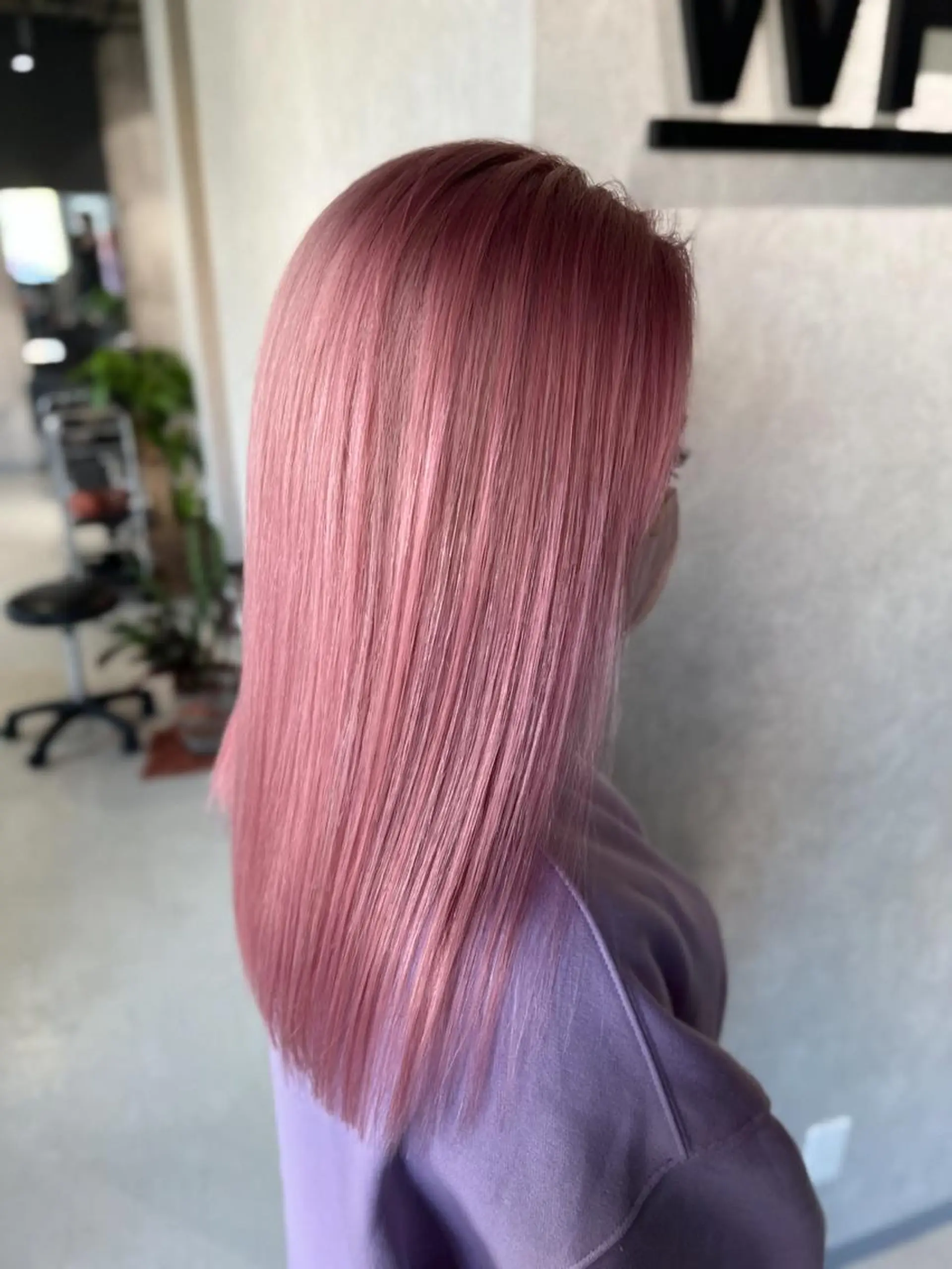 ロング カラー ピンクカラー ホワイトピンク mimiiy梅田 中崎町ハイトーンのヘアスタイル