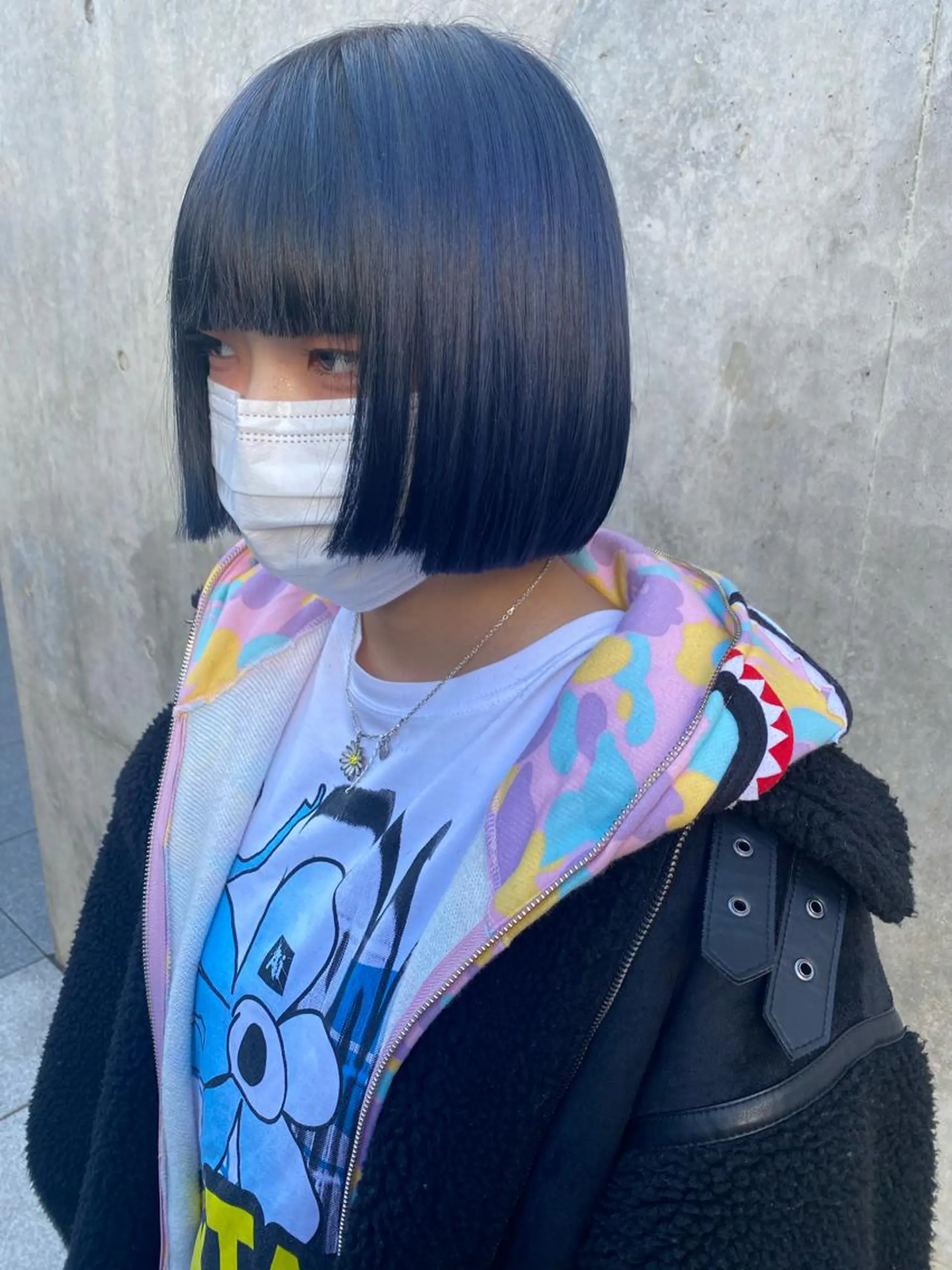 ミディアム カラー ヘアアレンジ ヘアカラー トリートメント 韓国レイヤーカット/ 儚げカラーチナツのヘアスタイル