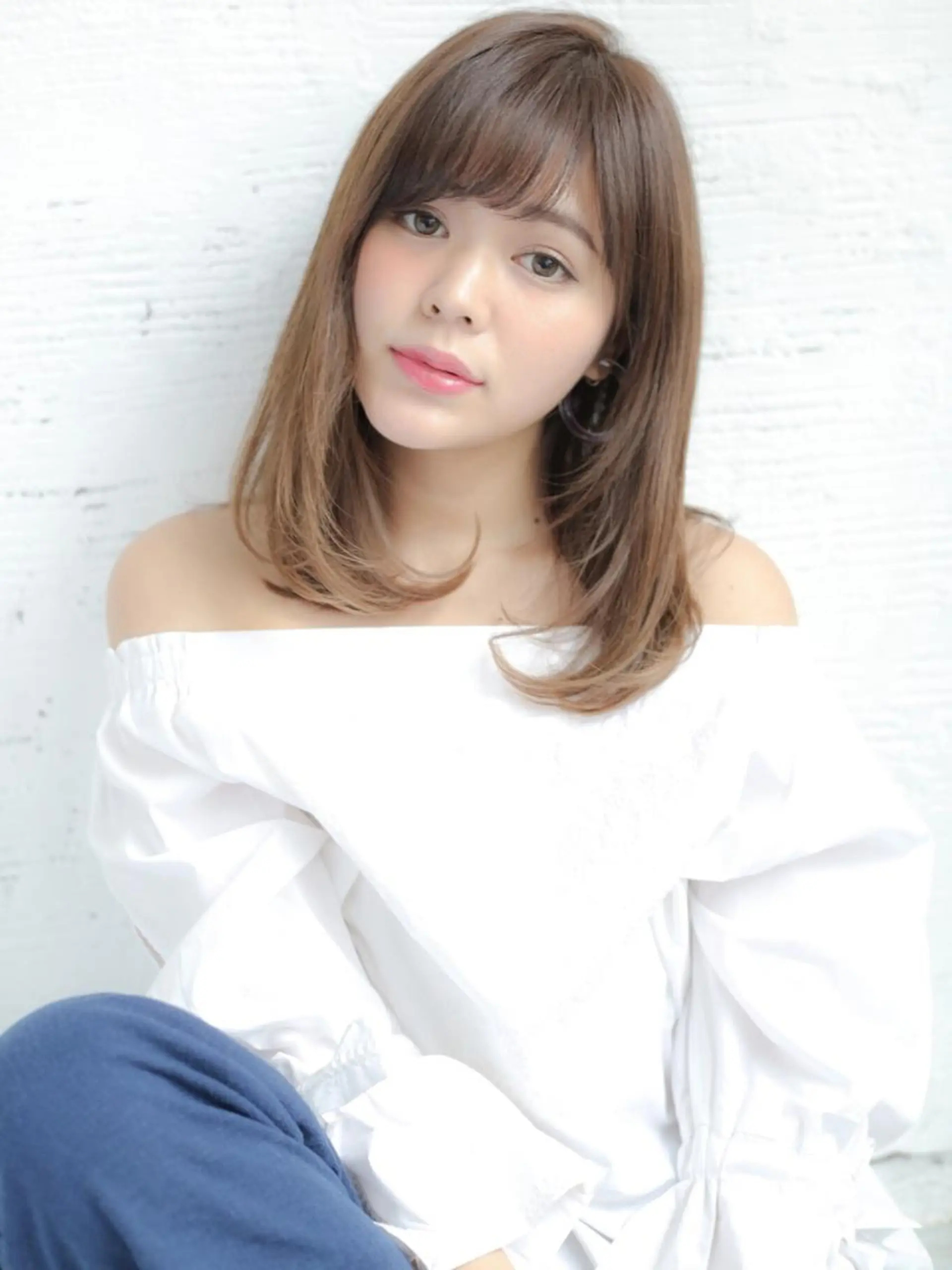 ミディアム カラー パーマ 野崎 ひかりのヘアスタイル