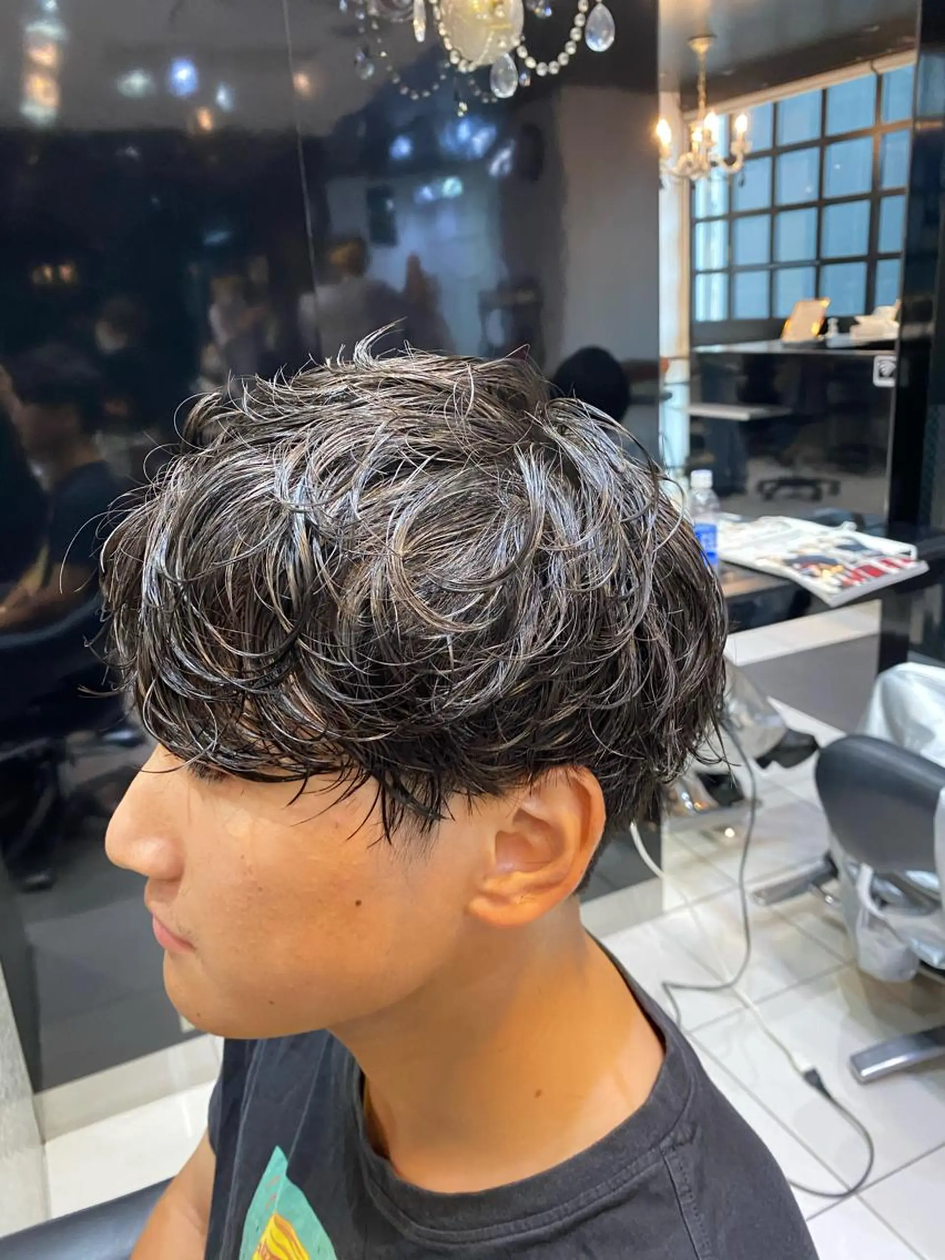 ショート パーマ メンズ Lauburu  bat.hair渋谷2号店 【ラウブル バトヘアー シブヤ】所属・メンズ特化🔥 アサオカカズキのヘアスタイル