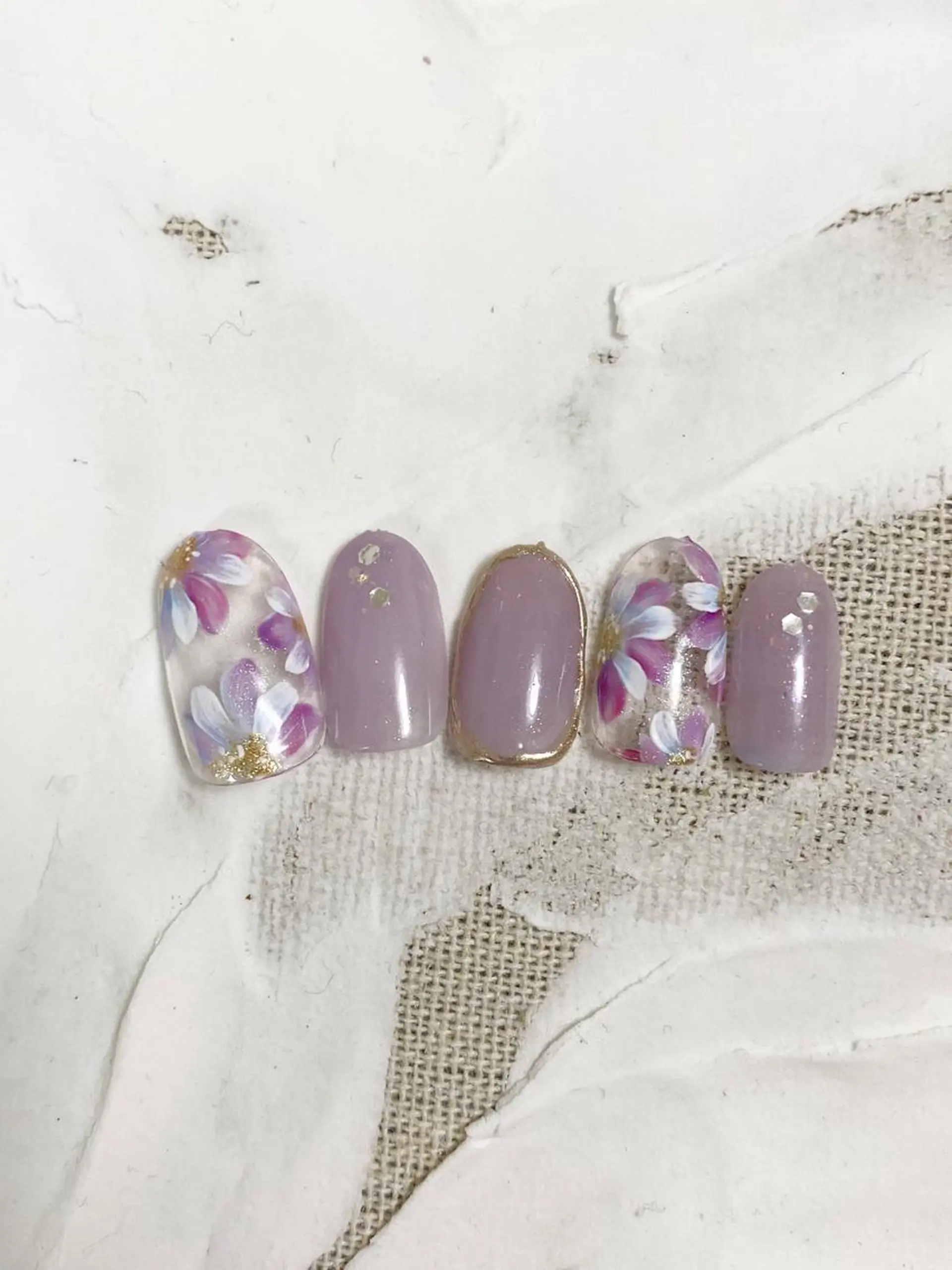 ネイル ラメ(グリッター) マグネットネイル ハンドネイル mellow mのネイルデザイン