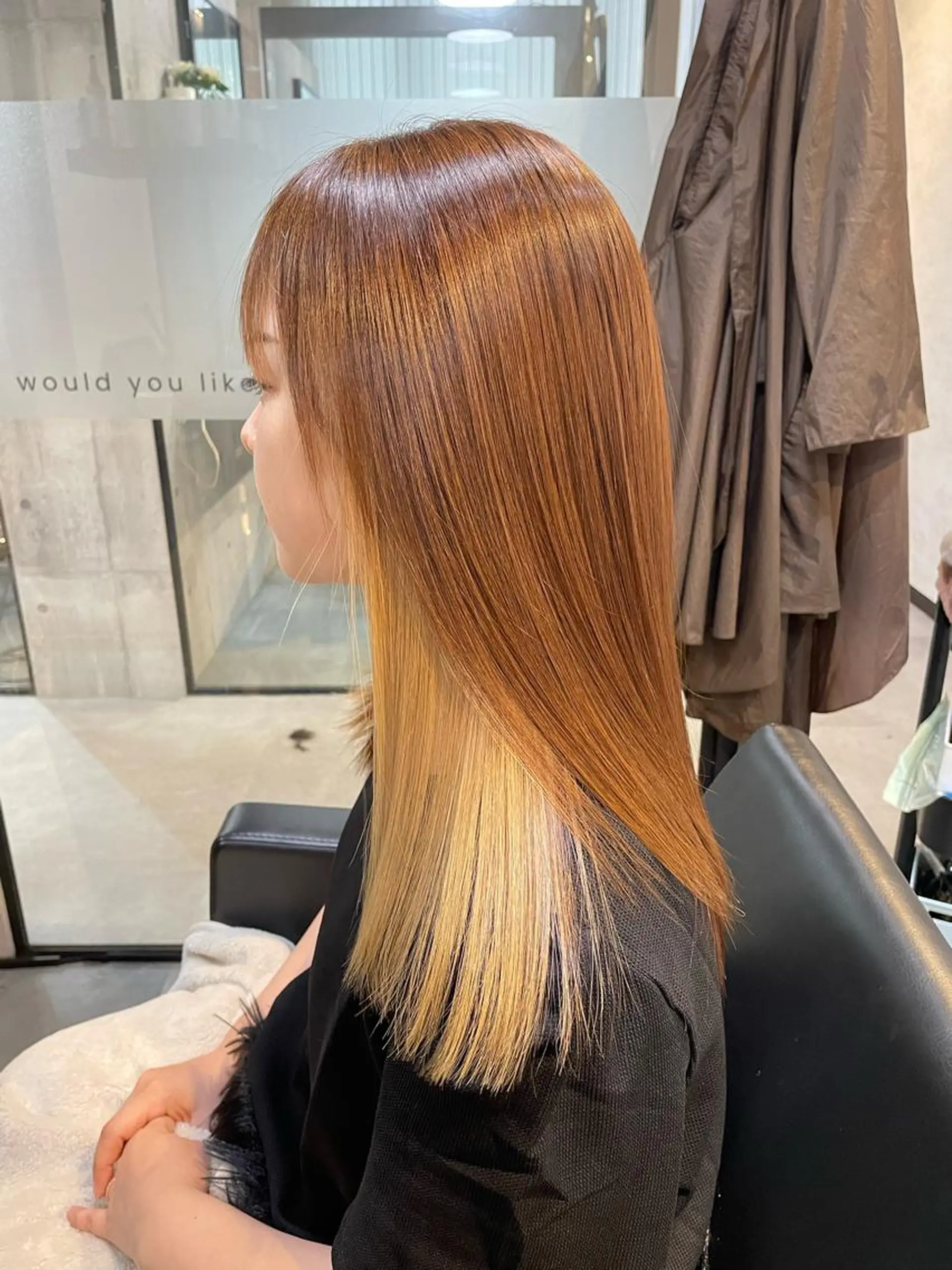 セミロング カラー カット ヘアカラー トリートメント 👑髪質改善カラー 中垣斗希のヘアスタイル