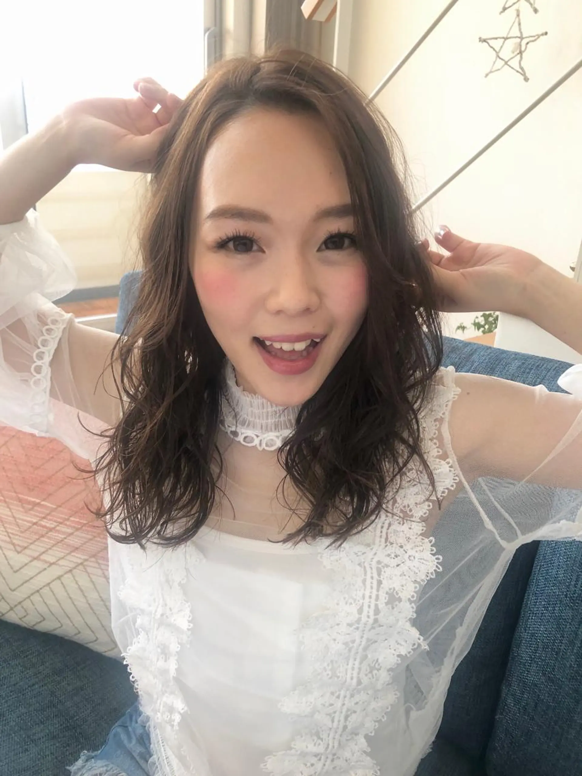 ロング パーマ 髪質改善　縮毛の達人 矢井由真のヘアスタイル