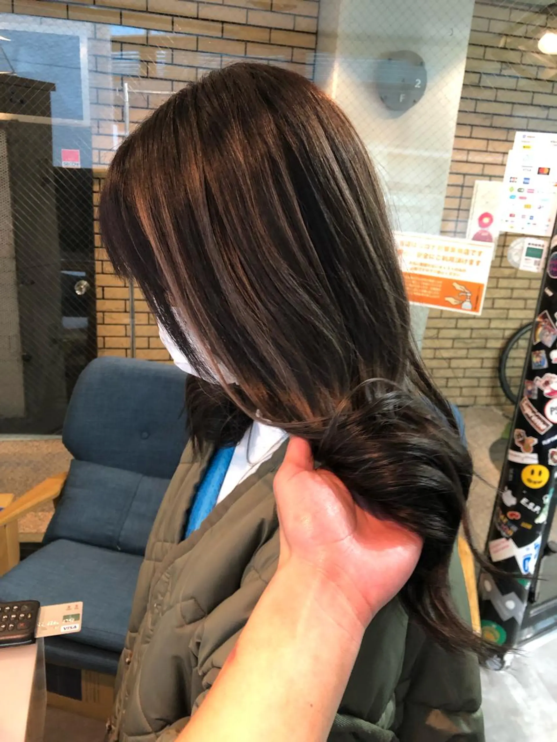 ミディアム ハイライト alpha. カラーエクステ下妻のヘアスタイル