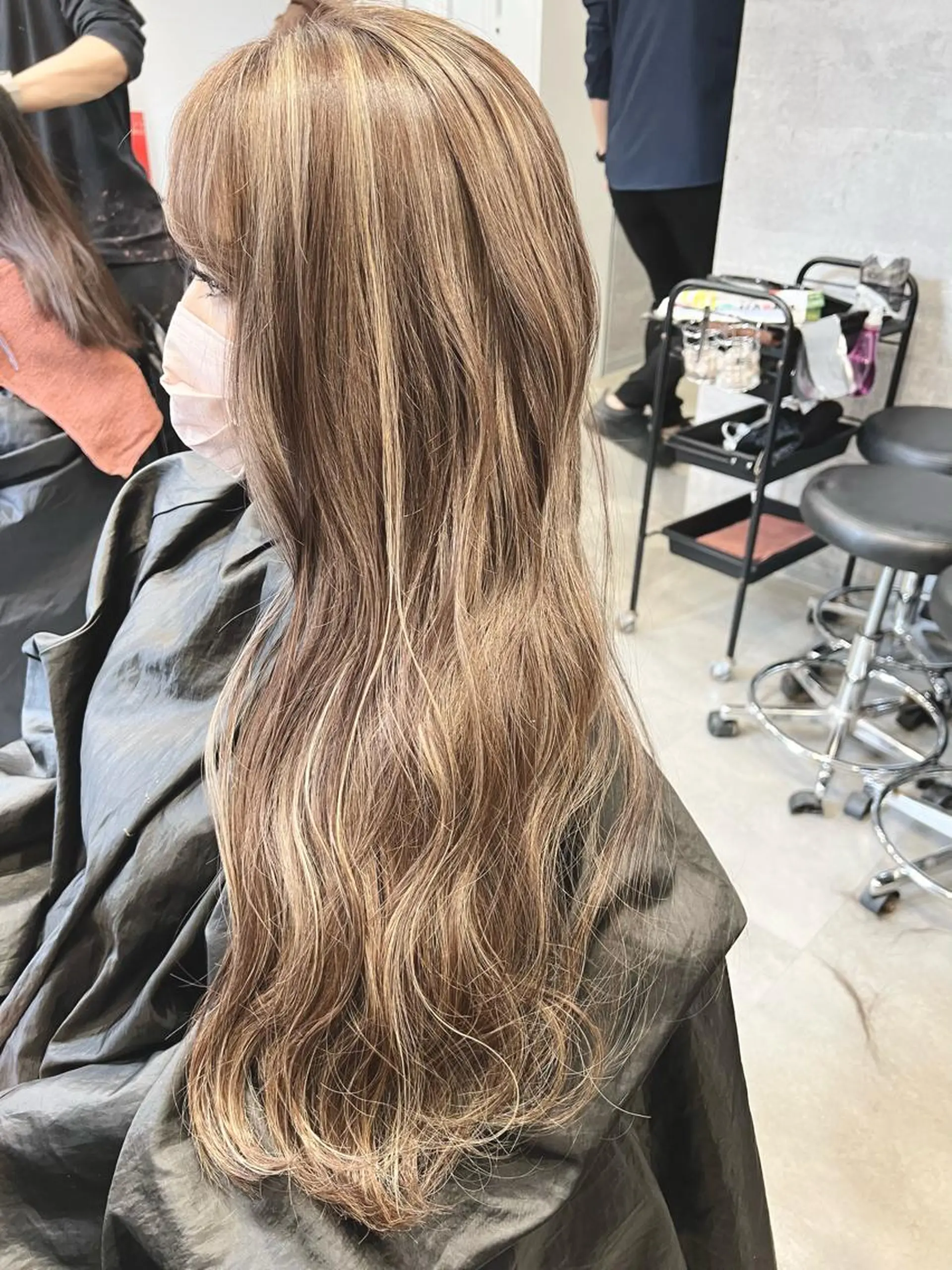 ロング カラー M IIのヘアスタイル