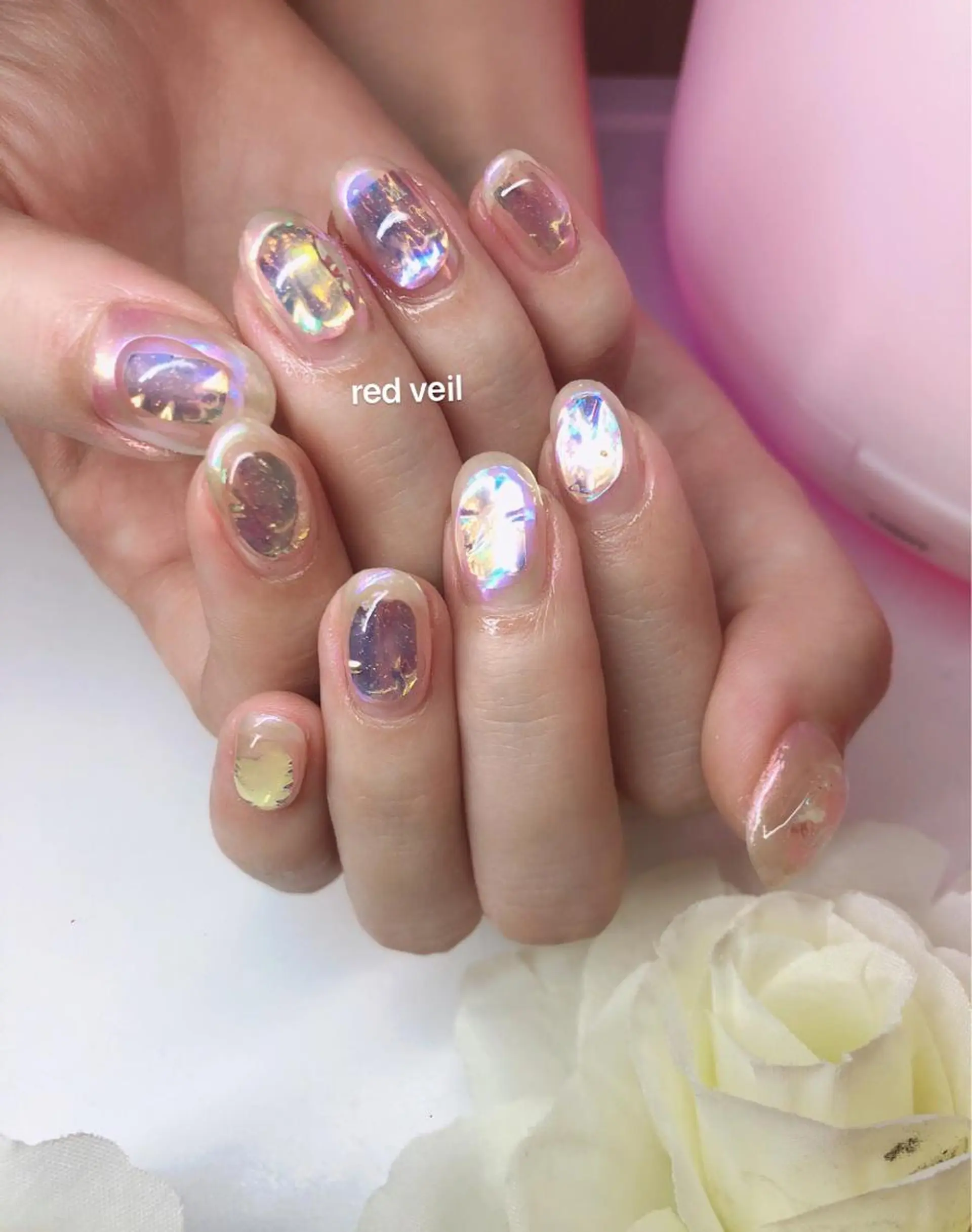 ミディアム ネイル 長さ出し専門 nynaのネイルデザイン